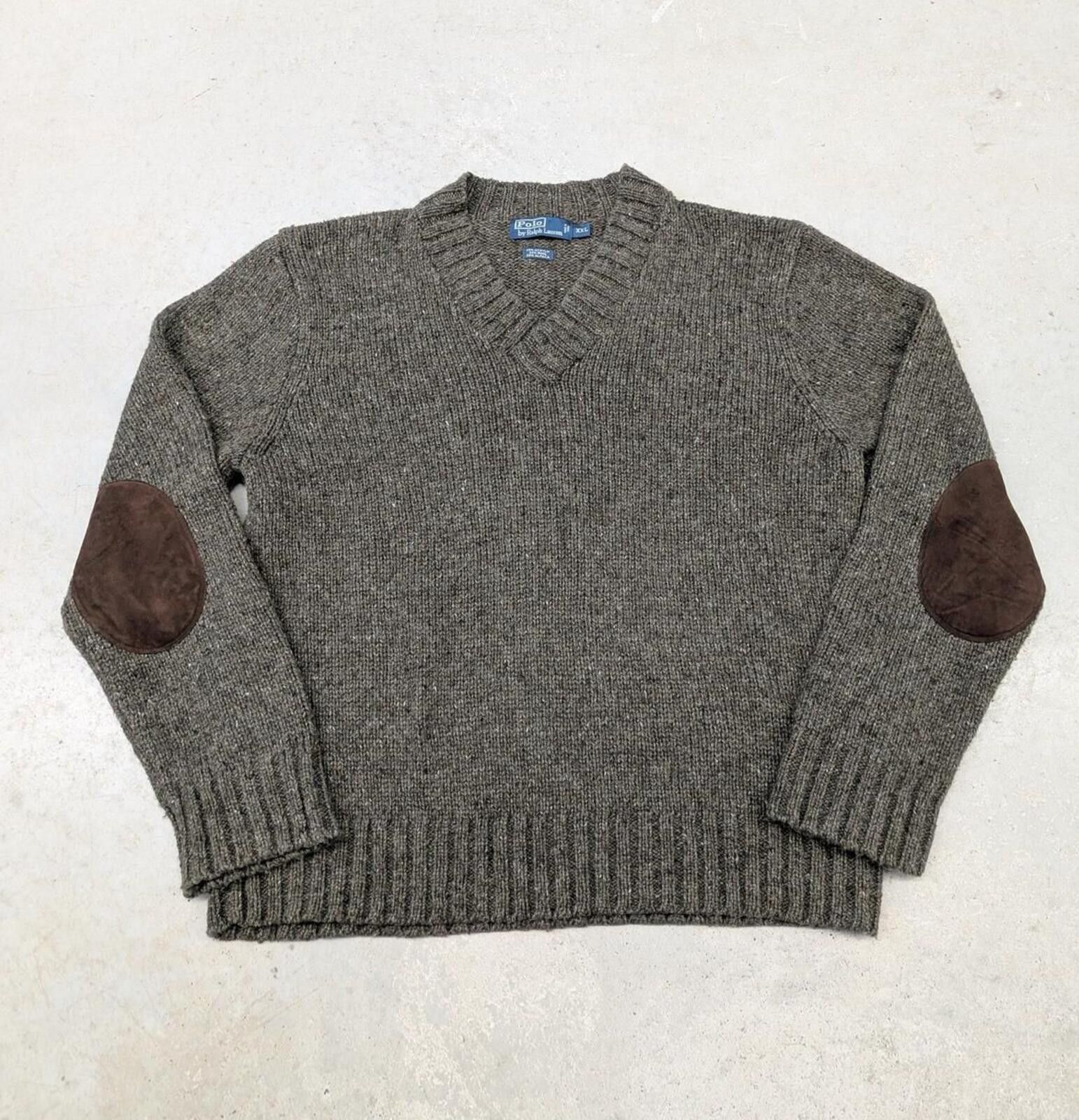 Polo Ralph Lauren Vintage Polo Ralph Lauren Alpaca Wool Blend Brown Sweater Size US XXL / EU 58 / 5 - 1 Thumbnail