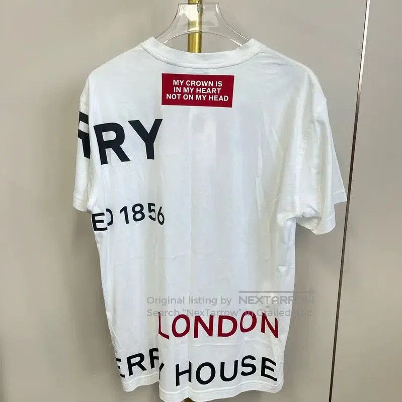 Burberry Burberry White Cotton Women's T-shirt. Size XXS / US 00 / IT 34 - 2 Thumbnail