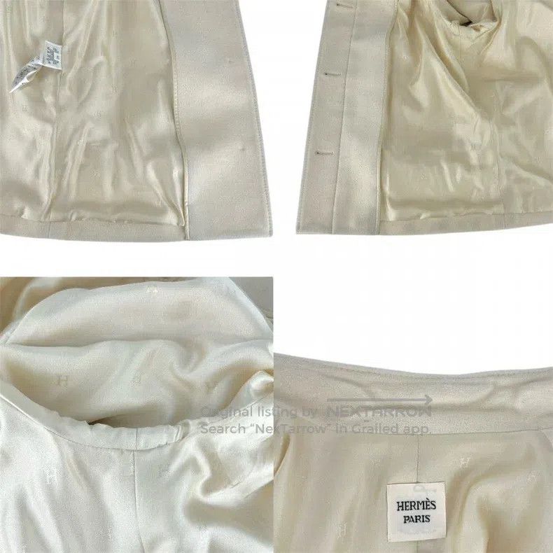 Hermes Hermes Beige Stand-Up Collar Jacket Size S / US 4 / IT 40 - 8 Thumbnail