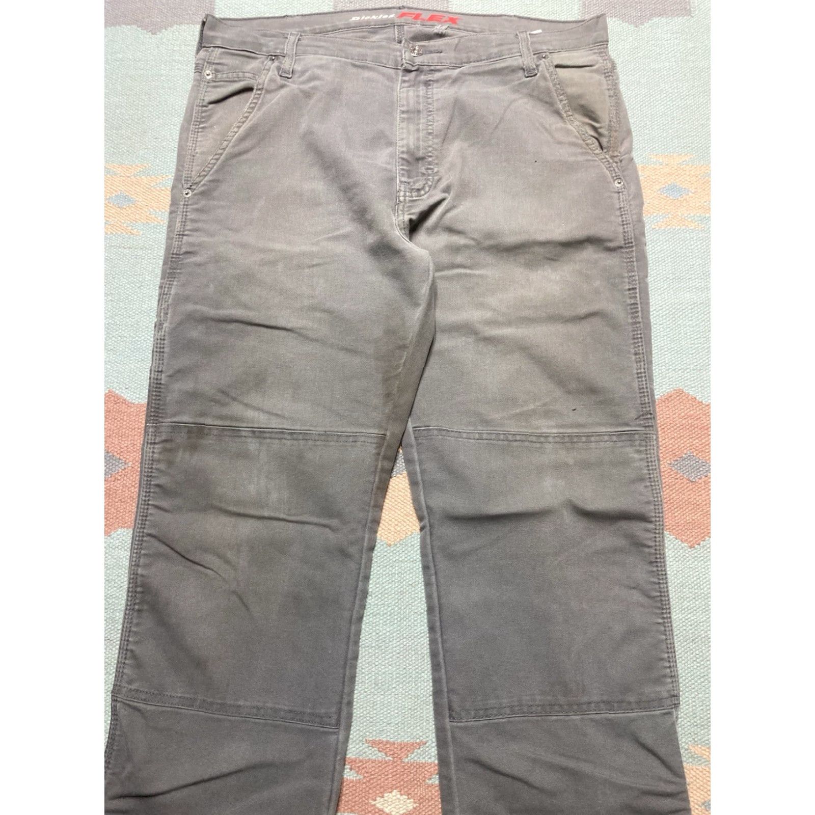 Dickies **Dickies Gray Worn Stained 36x33 Carpenter Pants** User: Dickies Gray Worn Stained 36x33 Carpenter Pants Size US 36 / EU 52 - 3 Thumbnail