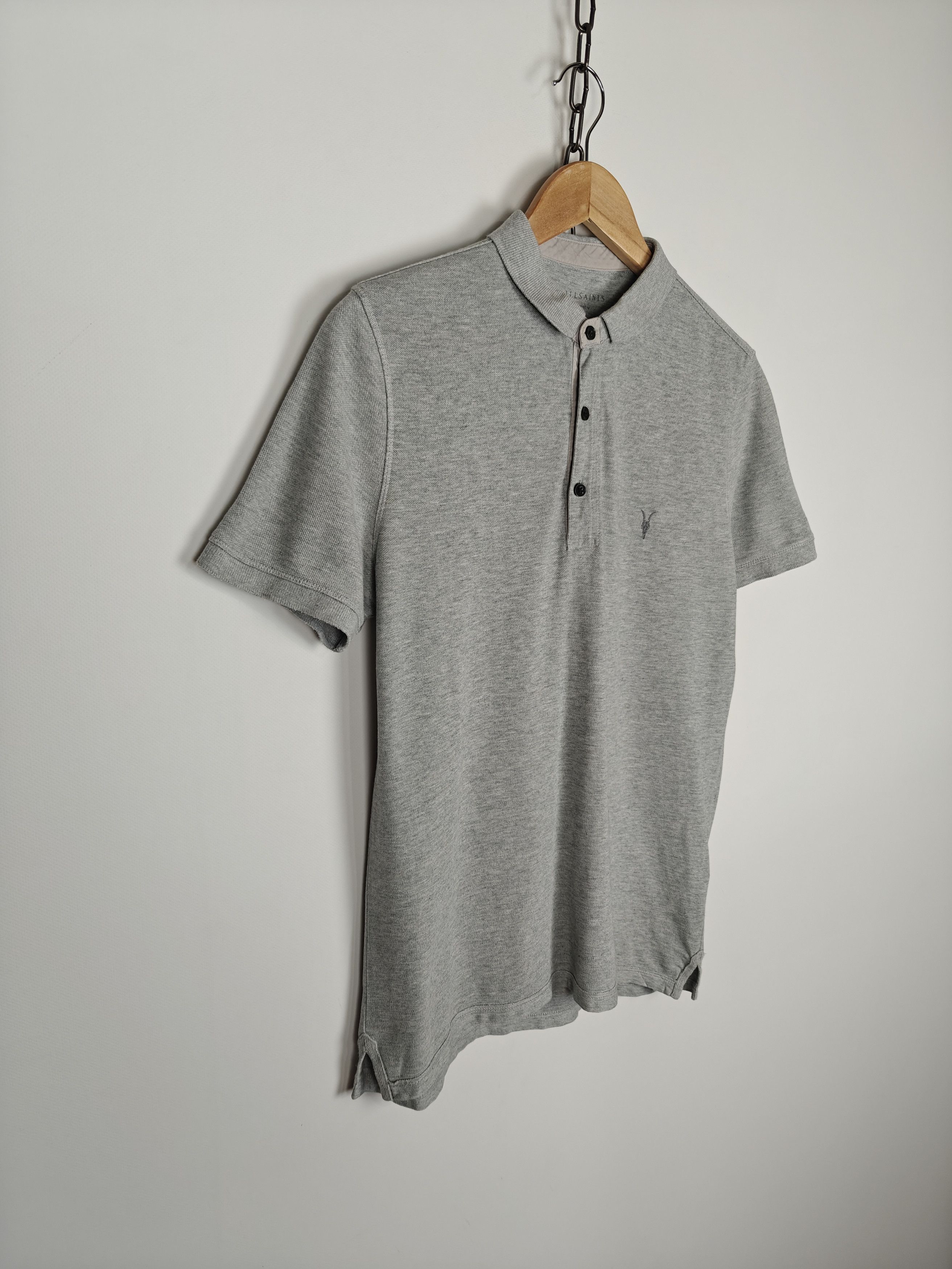 Allsaints Allsaints Polo T-Shirt Reform Gray Small Logo size M Size US M / EU 48-50 / 2 - 5 Thumbnail