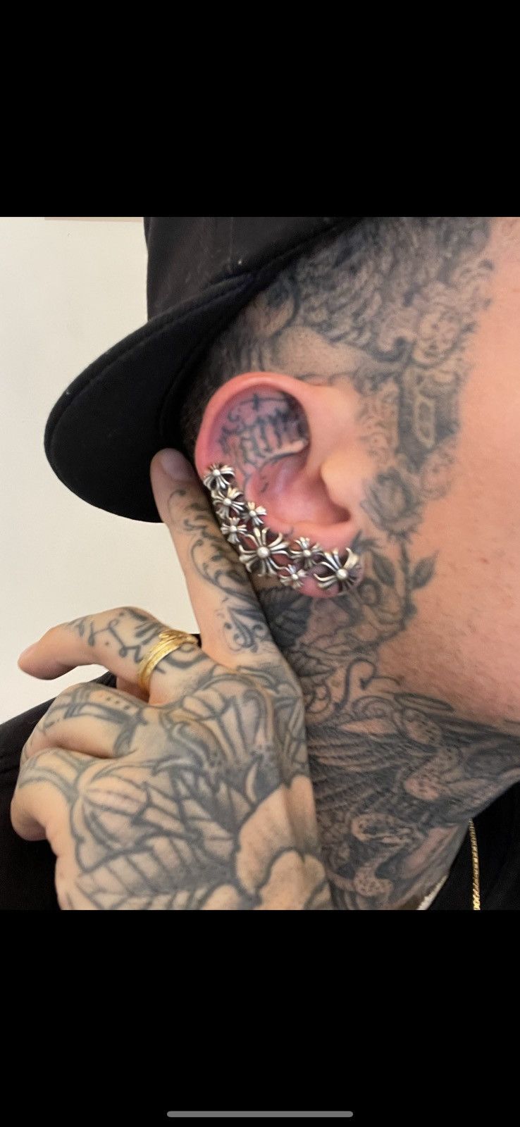 Chrome Hearts CHROME HEARTS FULL EAR CUFF EARRING NEW CROSS SILVER Size ONE SIZE - 9 Thumbnail