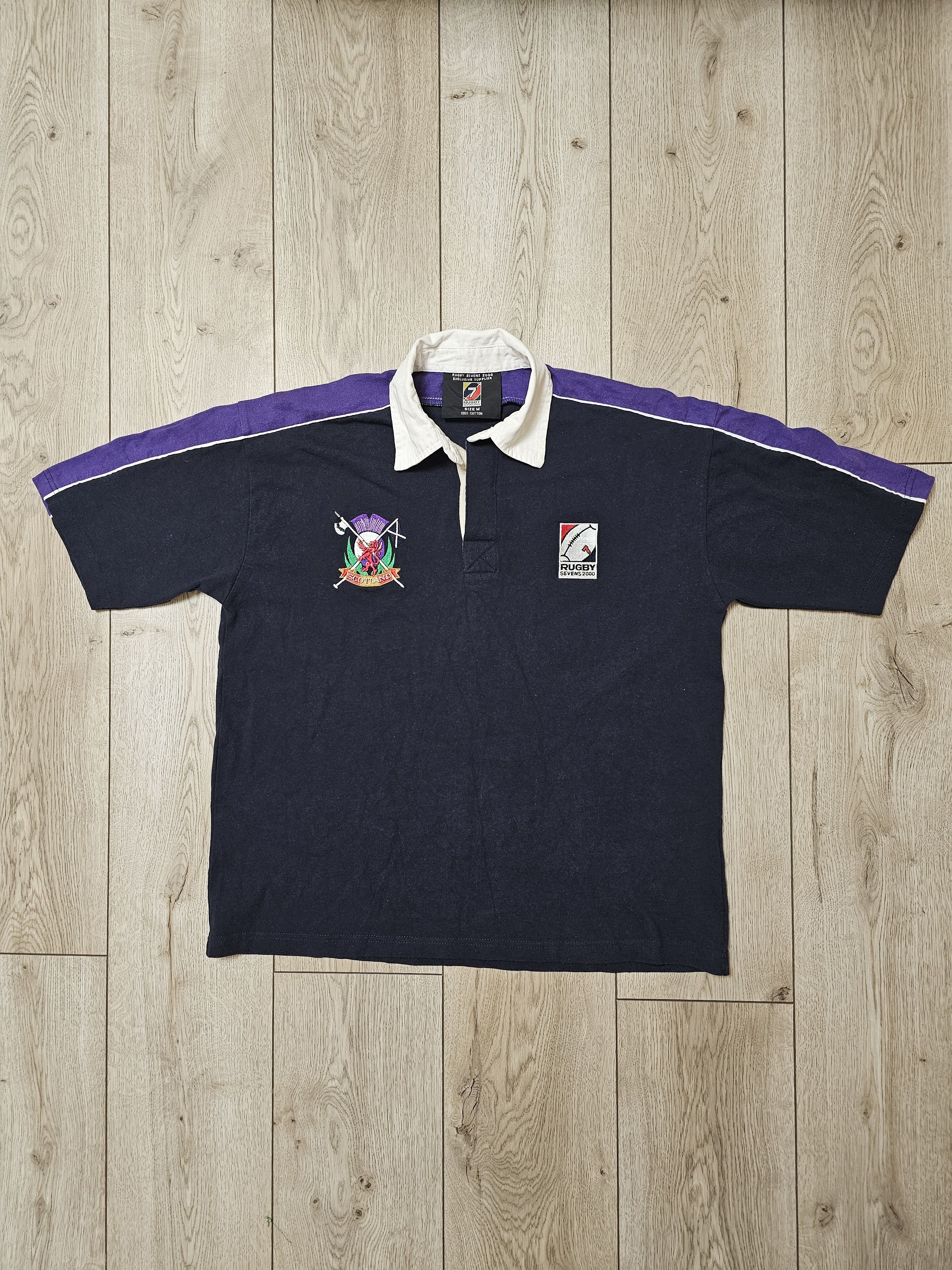 Vintage SCOTLAND RUGBY VINTAGE SHIRT POLO 2000 SEVENS RUGBY Size US M / EU 48-50 / 2 - 1 Thumbnail