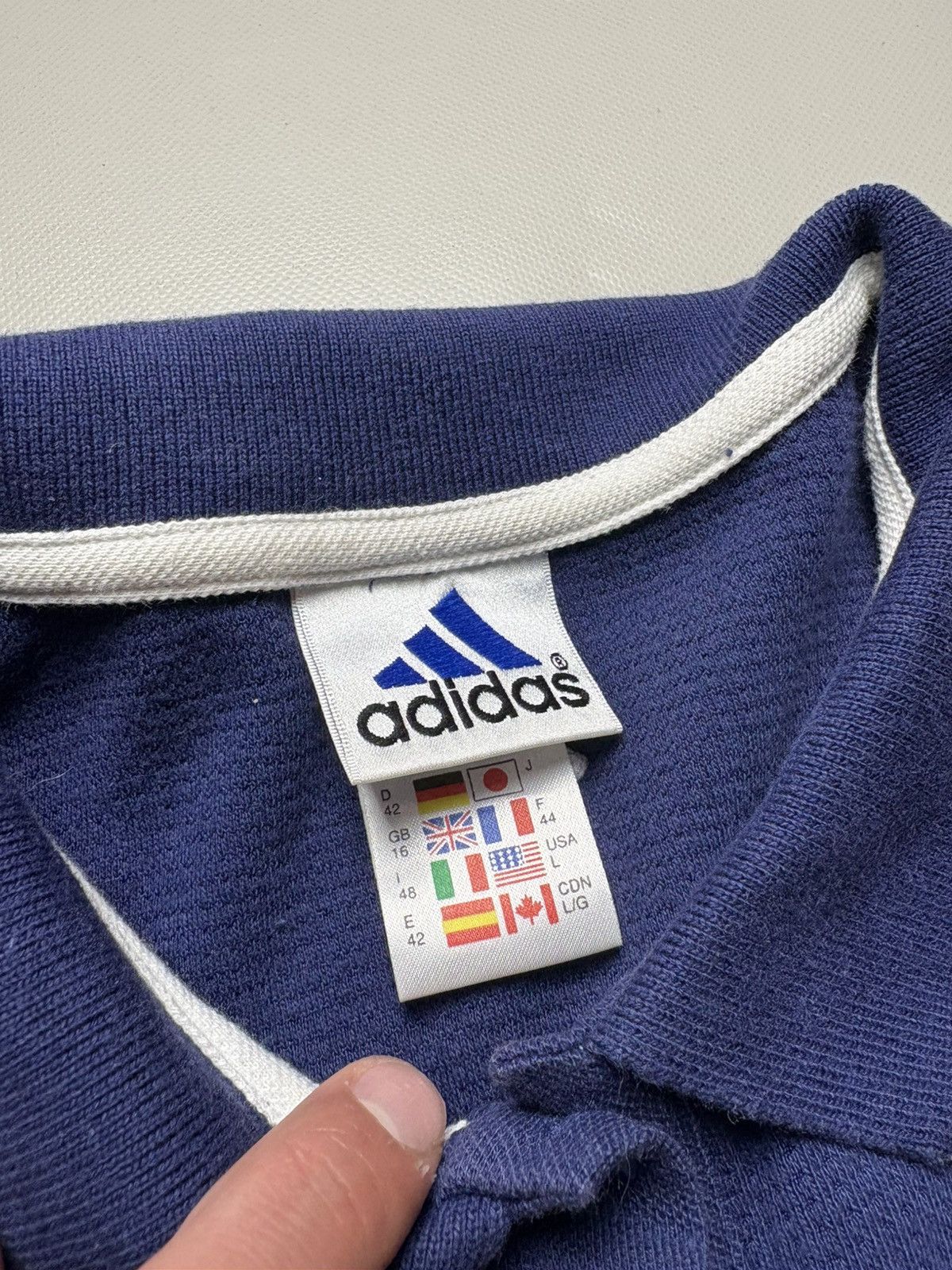 Adidas Adidas 1999 Jersey T-Shirt Size US L / EU 52-54 / 3 - 5 Thumbnail
