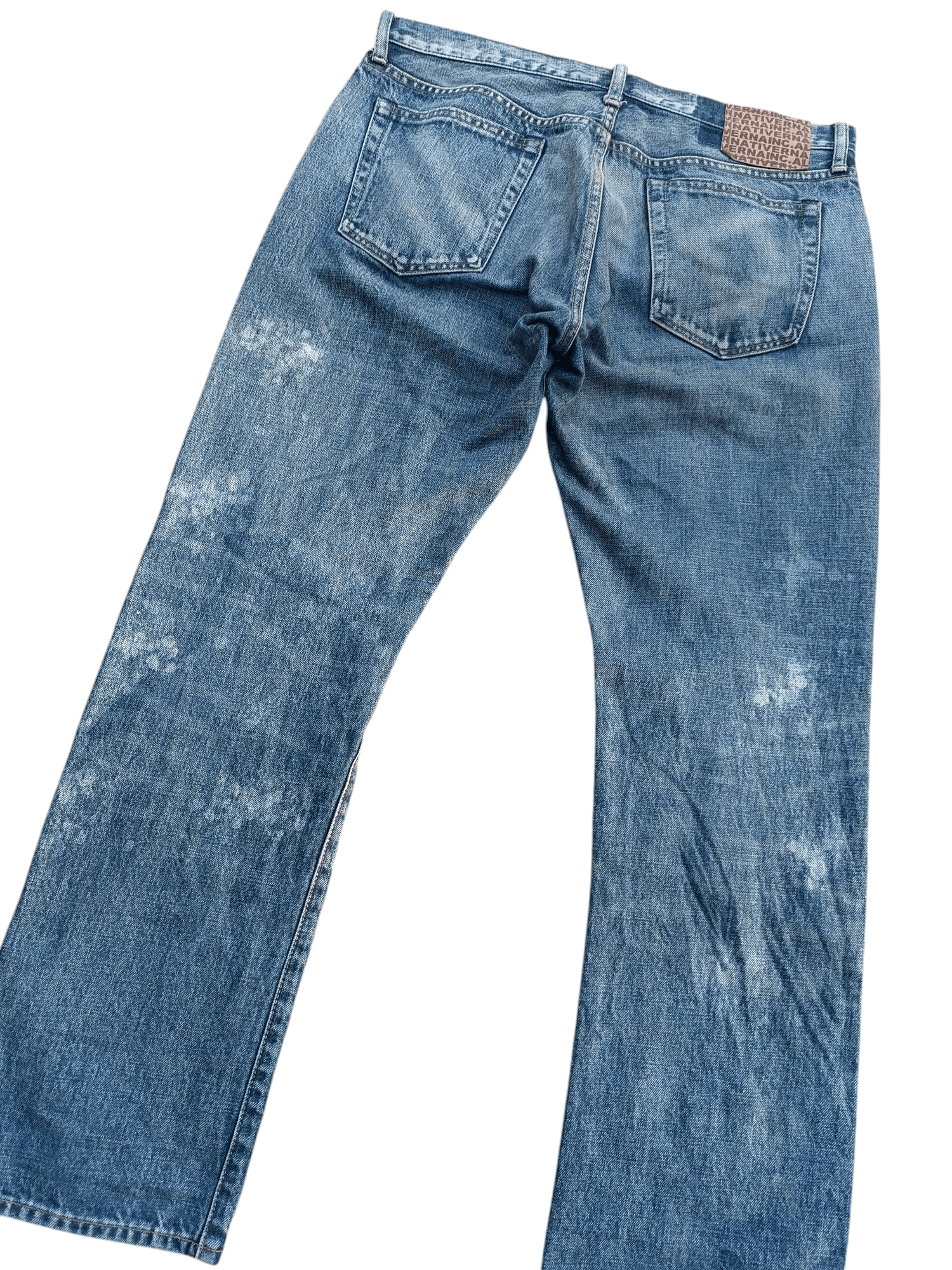 Japanese Brand × Vintage Japanase Brand RNA Inc Distressed Whiskers Faded Denim E220 Size US 34 / EU 50 - 7 Thumbnail