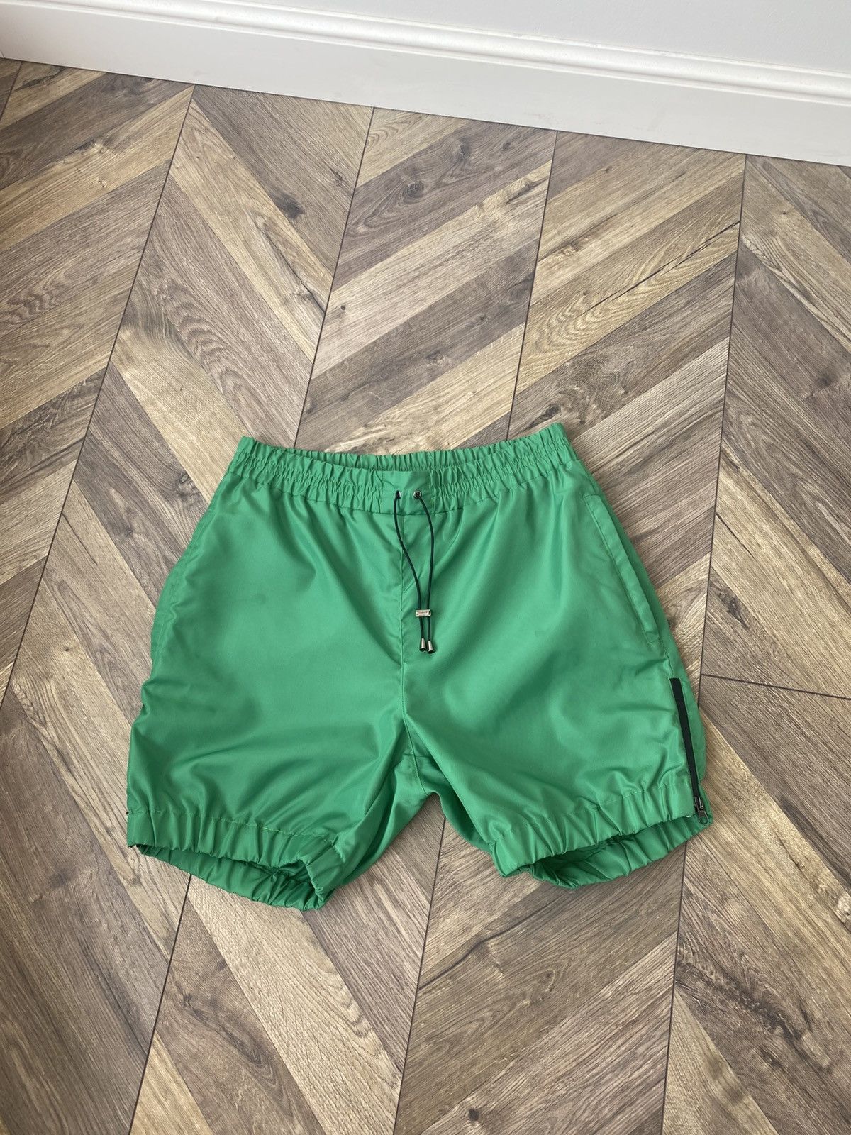 Designer Vintage Ftshp + Laformela green nylon shorts Size US 34 / EU 50 - 2 Thumbnail