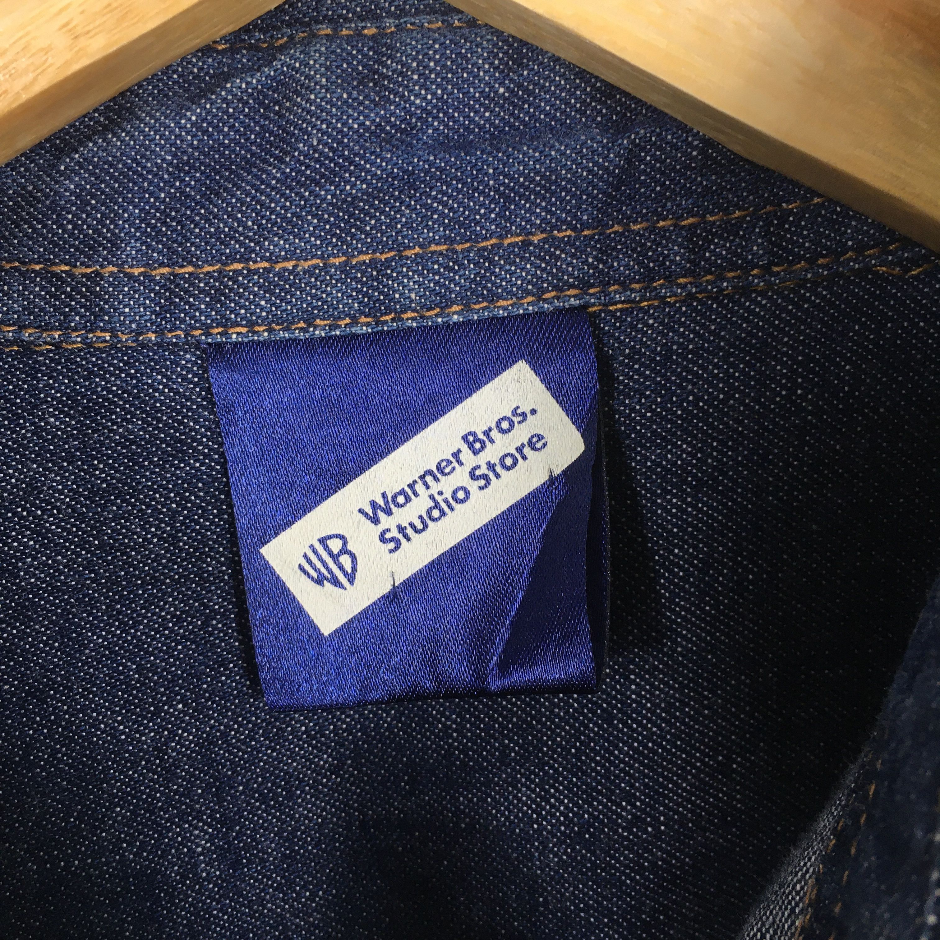 Warner Bros Vintage 90s Looney Tunes Warner Bros Studio Denim Medium Size US M / EU 48-50 / 2 - 5 Thumbnail