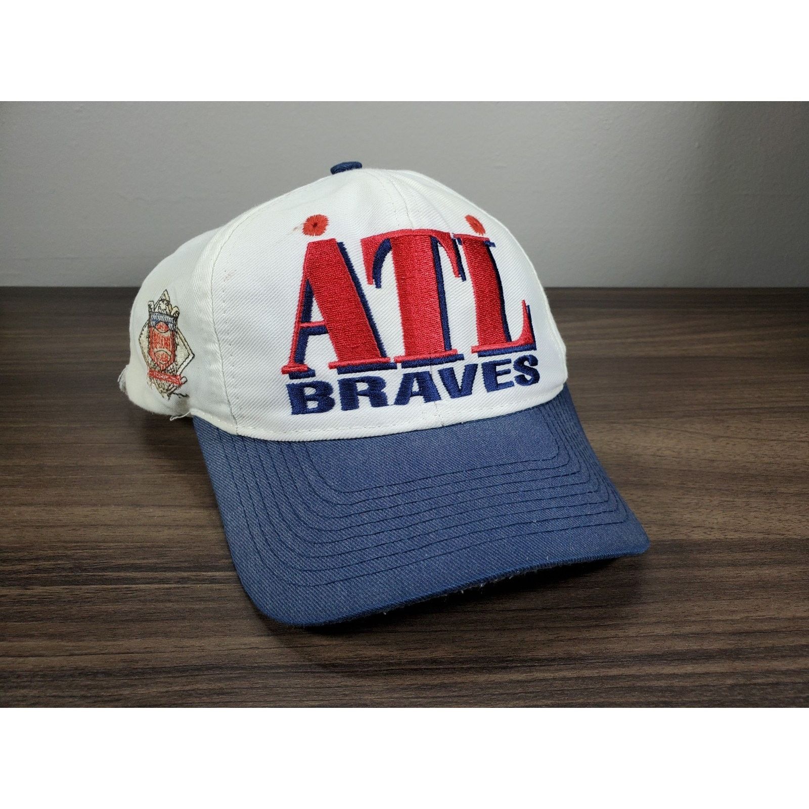 Logo 7 × MLB Vintage Atlanta Braves Hat Snapback Cap ATL 90s MLB Baseball Size ONE SIZE - 1 Thumbnail