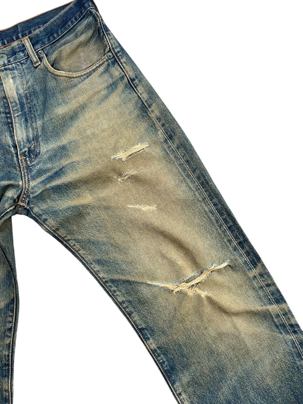 Levi's Vintage 1994 Levi’s 502XX E Selvedge Distressed Size US 31 - 4 Thumbnail