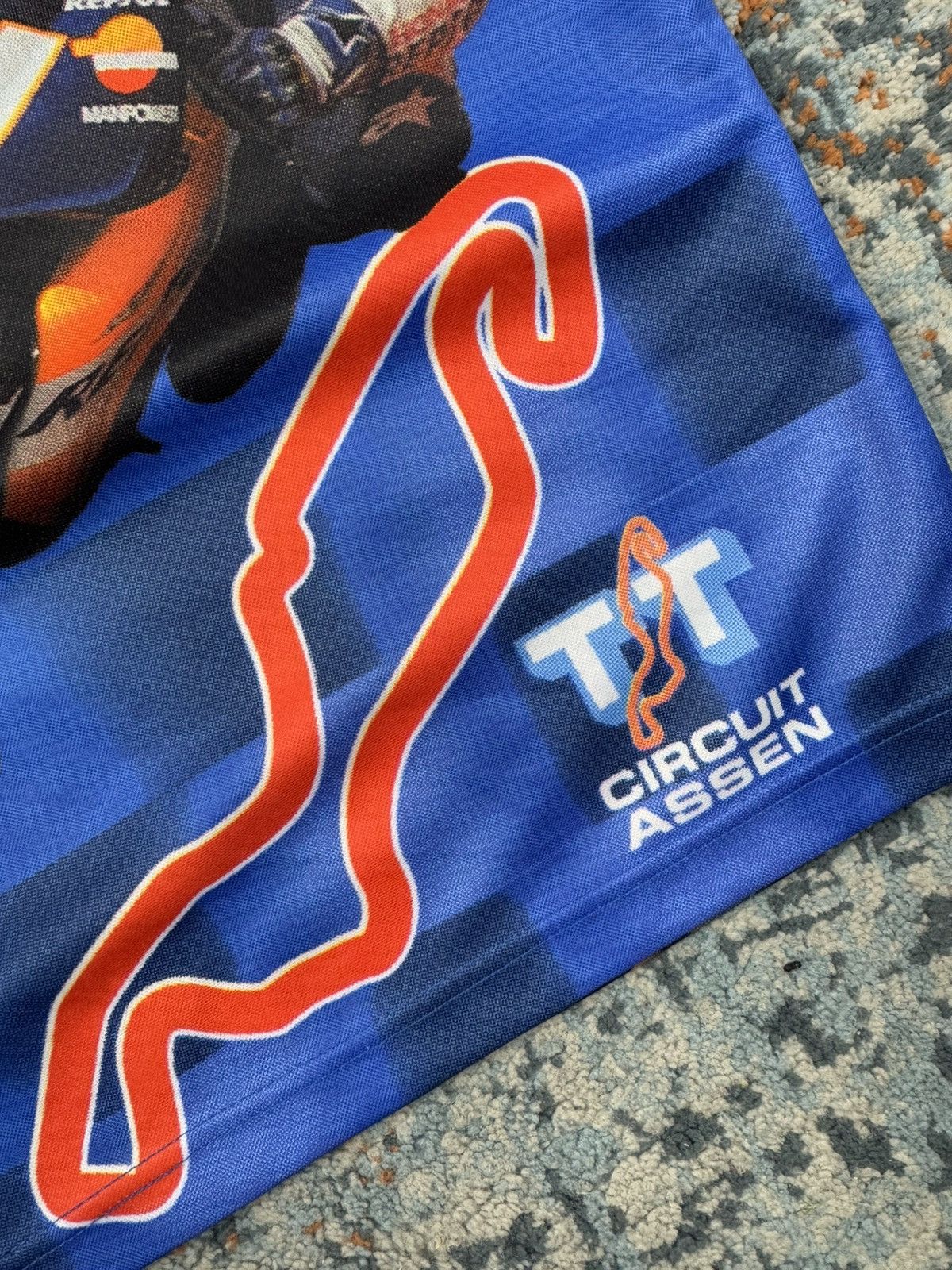 Other Vintage 90s MotoGP Gualoises Dutch TT all over print Jersey Size US M / EU 48-50 / 2 - 10 Thumbnail
