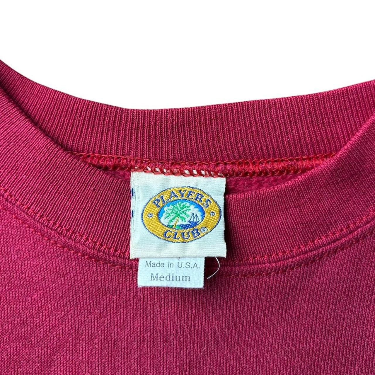Vintage Vintage 90s Cherry Red Players Club Crewneck Sweatshirt Size US M / EU 48-50 / 2 - 3 Thumbnail