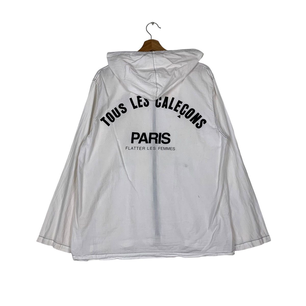 Japanese Brand Tous les Calecons Big Logo Light Hooded Jacket #1426-C64 Size US L / EU 52-54 / 3 - 1 Thumbnail