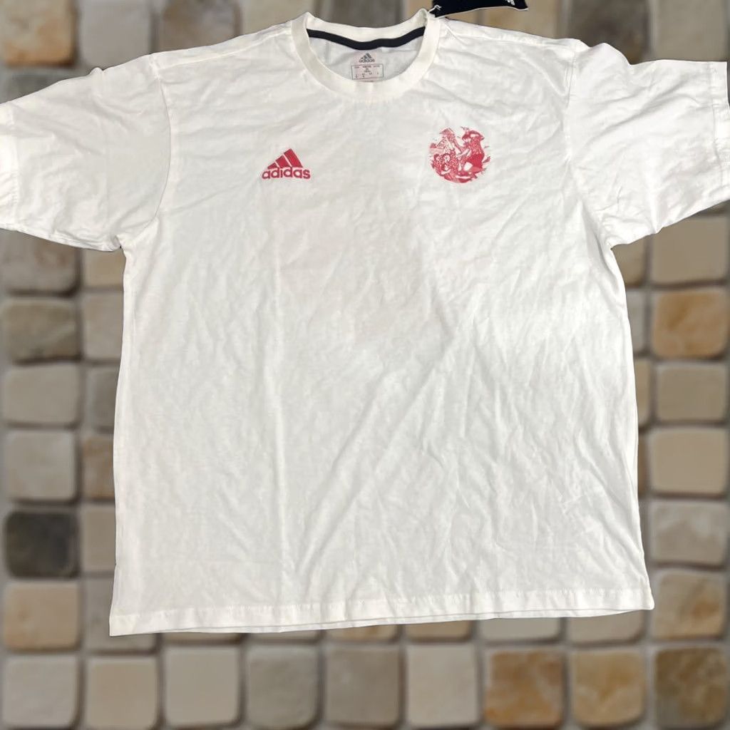 Adidas Adidas CAPTAIN TSUBASA Supercampeones GK3443 T-shirt Men XL White Cotton Regular Shirt Sports Anime Retro Capta Messi? Size US XL / EU 56 / 4 - 1 Thumbnail