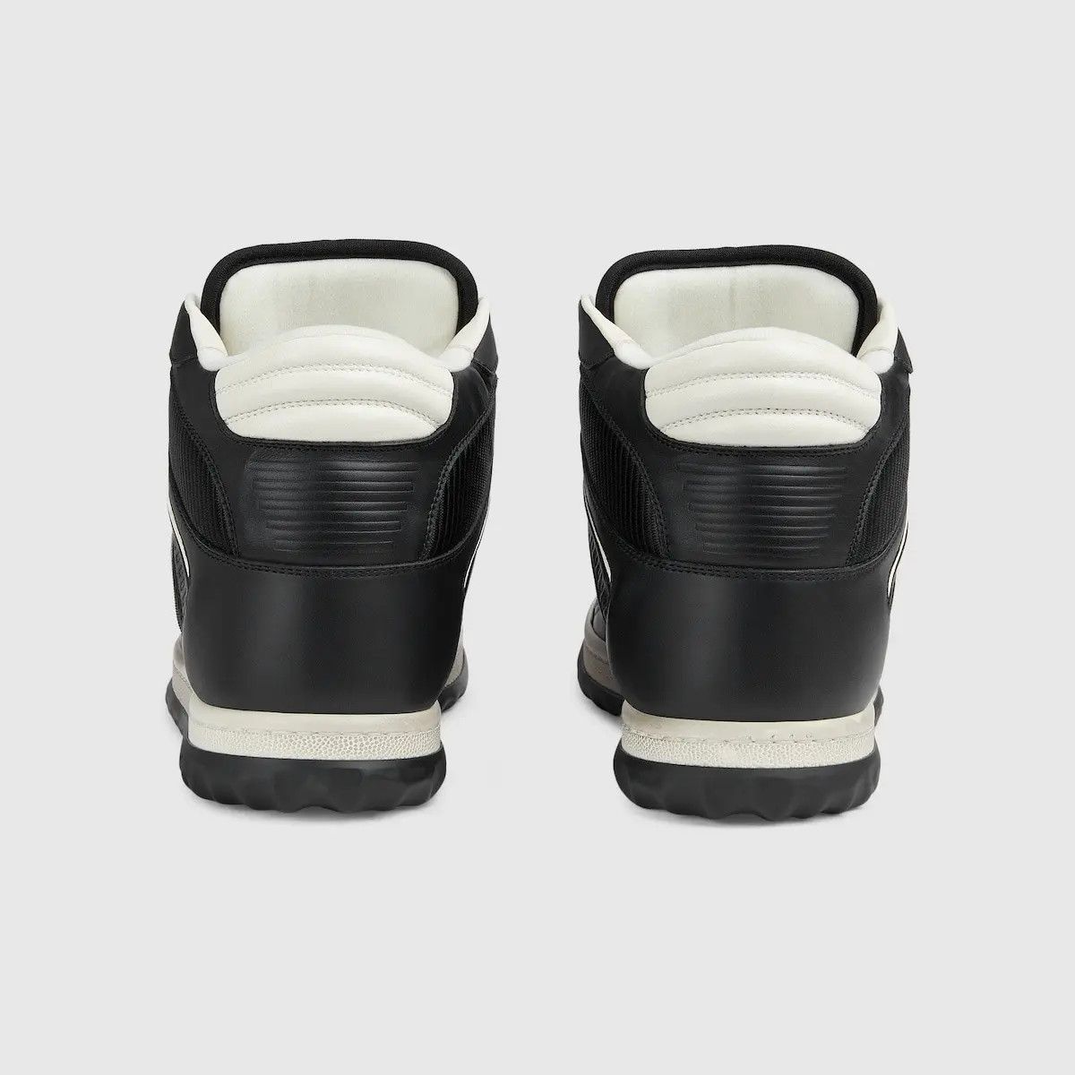 Gucci o1mt1gz0225 MAC80 High Top Sneakers in Black/White Size US 10.5 / EU 43-44 - 3 Thumbnail