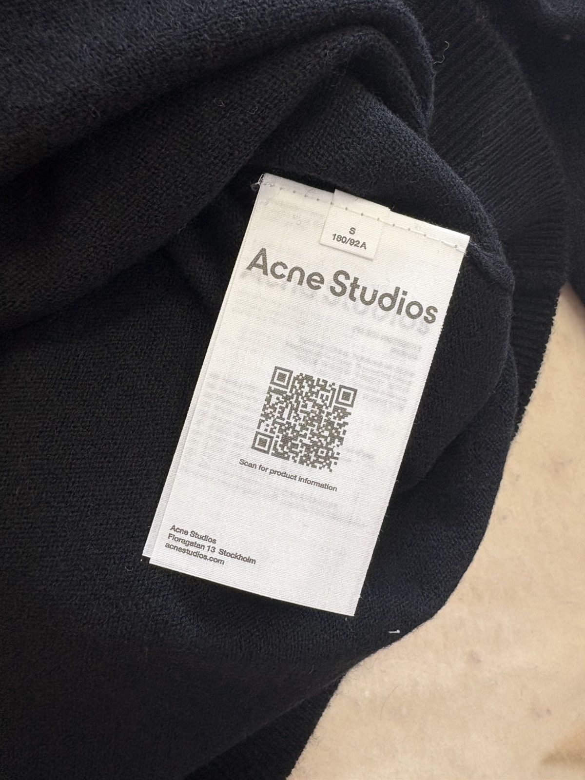 Acne Studios FW25 Logo Polo Knit Long- sleeve Shirt Size US S / EU 44-46 / 1 - 4 Thumbnail