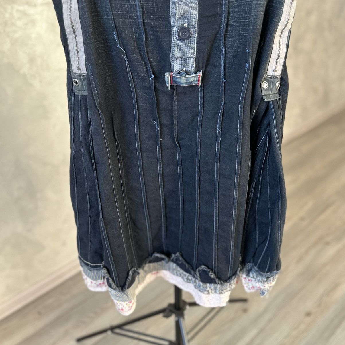 Marithe + Francois Girbaud Marithe Francois Girbaud Avabtgarde Denim Y2K Dress Size M / US 6-8 / IT 42-44 - 14 Thumbnail