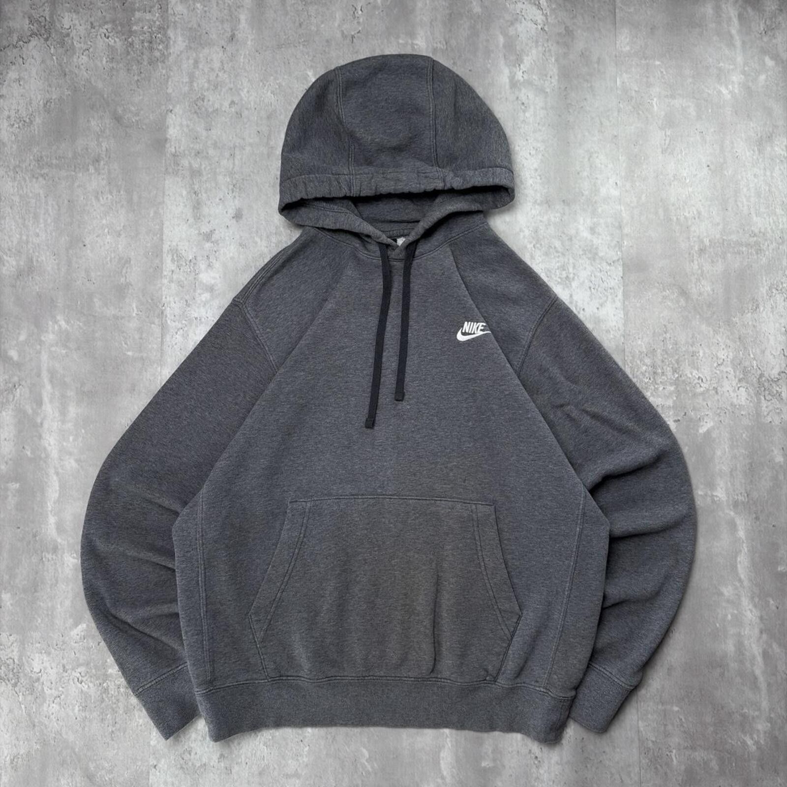 Nike Y2K Grey Nike Boxy Distressed Skater Hoodie Size US M / EU 48-50 / 2 - 1 Thumbnail