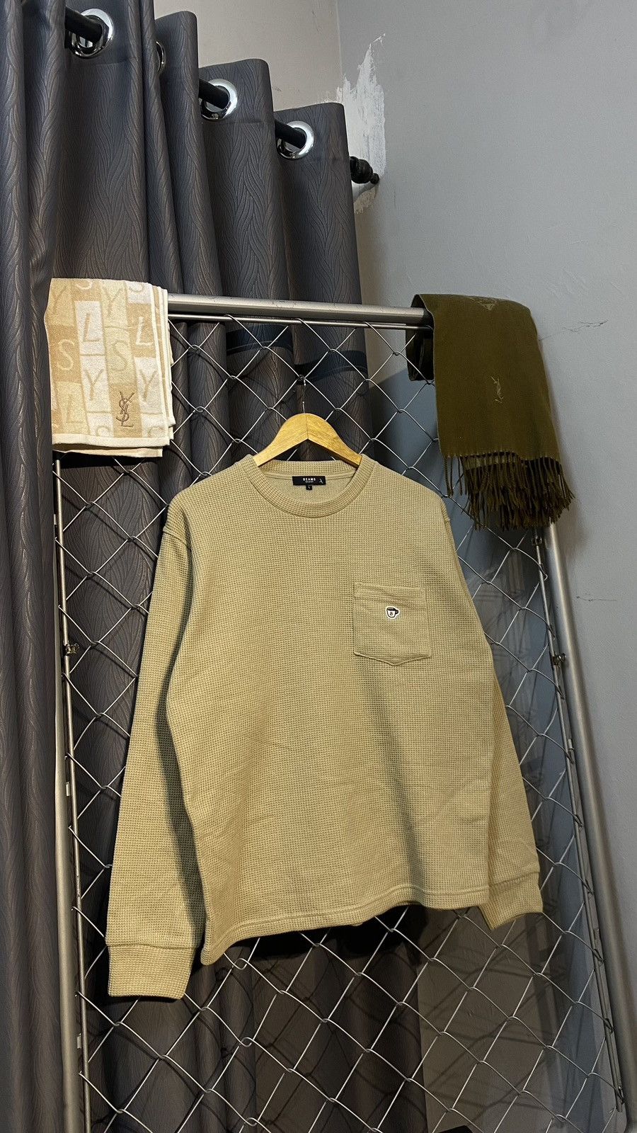 Beams Plus BEAMS HEART LONG SLEEVE WAFFLE TEE Size US L / EU 52-54 / 3 - 1 Thumbnail