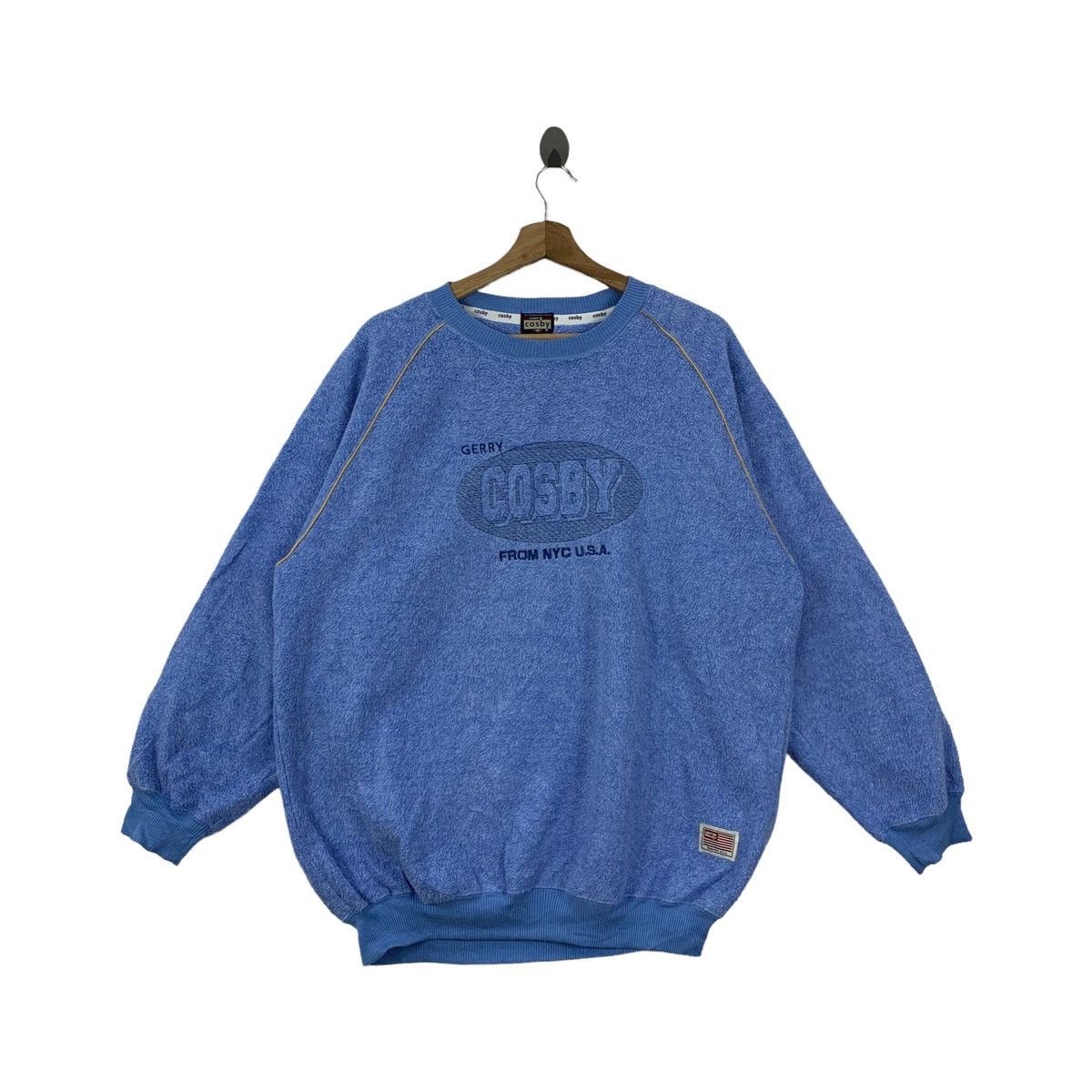Vintage Vintage GERRY COSBY Usa Big Logo Fleece Sweatshirt Size US XL / EU 56 / 4 - 1 Thumbnail