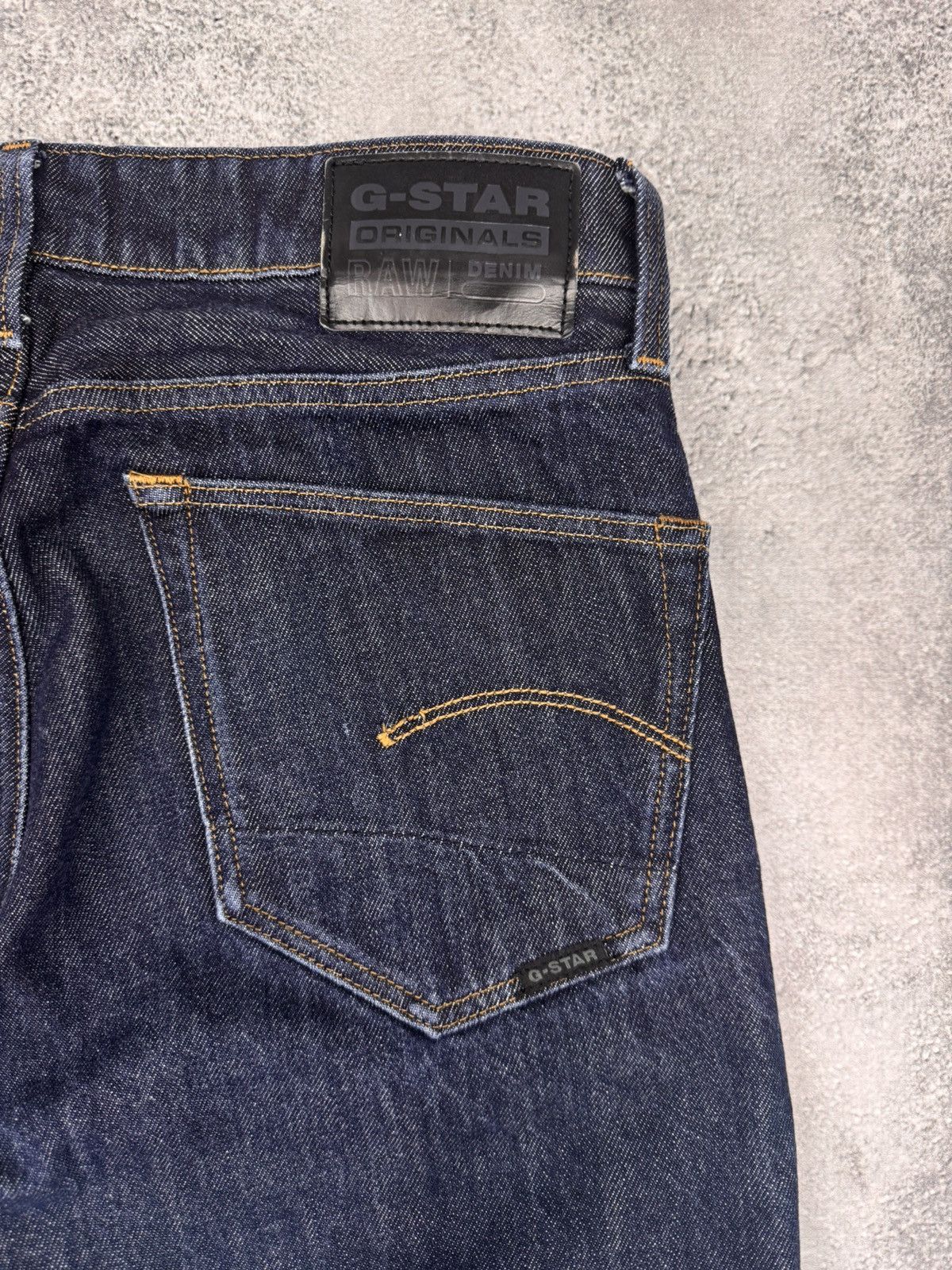 G-Star G-Star Raw Men 3301 Straight Denim Jeans Dark Blue W31 Size US 31 - 3 Thumbnail