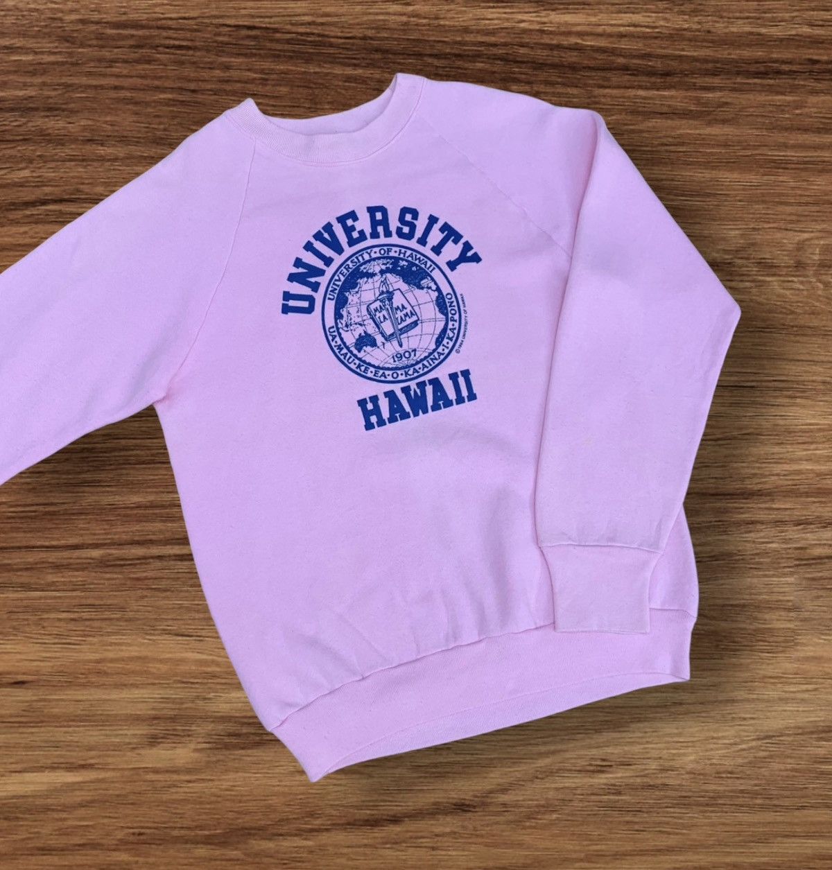 Fruit Of The Loom × Vintage Rare! Vintage 80s 90s University Of Hawaii Crewneck Size M / US 6-8 / IT 42-44 - 1 Thumbnail