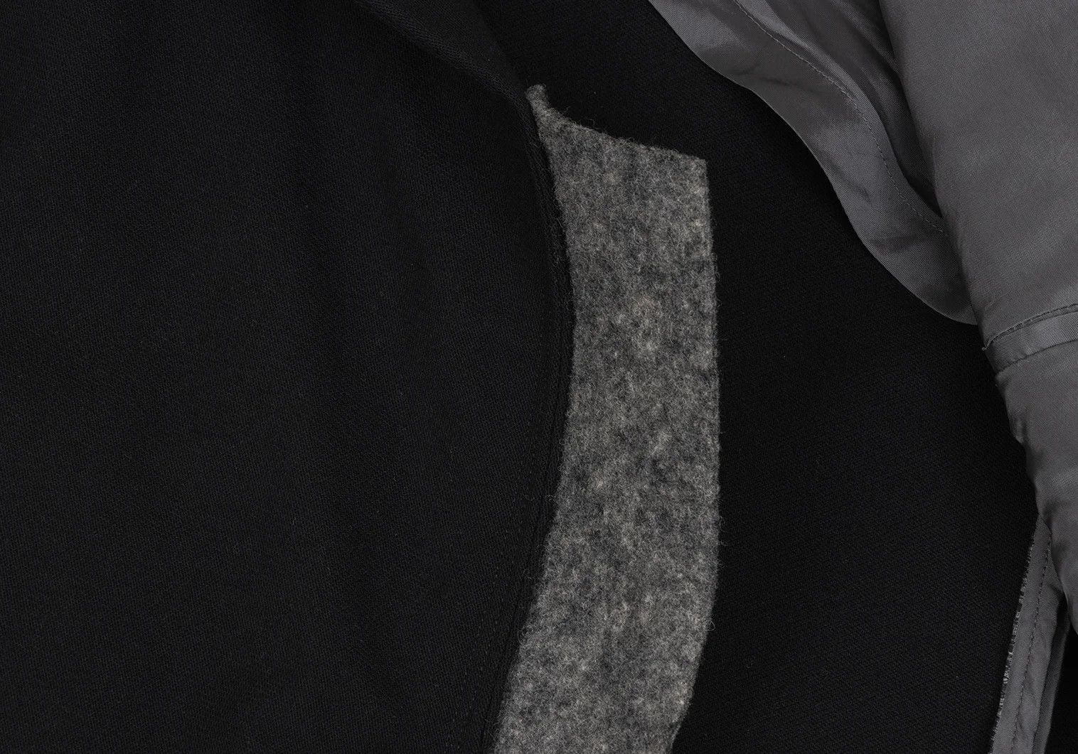 Comme des Garcons Homme Plus Felt Wool Paste Design 1B Jacket in Black Gray Size S Size US S / EU 44-46 / 1 - 14 Thumbnail