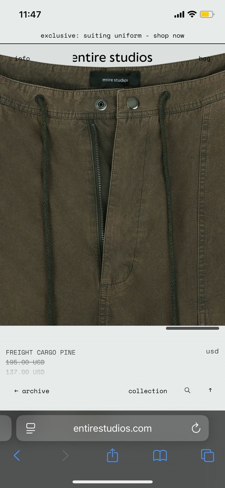 Entire Studios ENTIRE STUDIOS MILITARY CARGO PANTS Size US 36 / EU 52 - 11 Thumbnail
