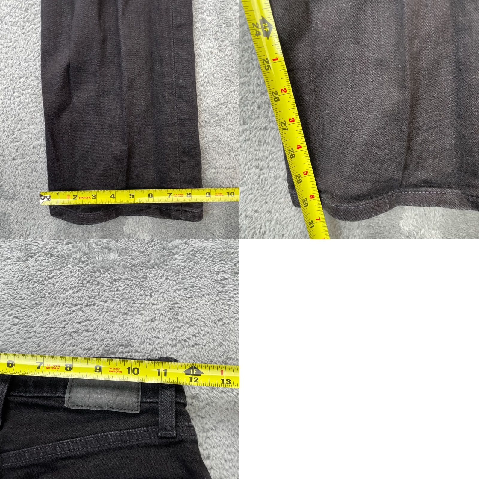 Vintage VINTAGE Aeropostale Jeans Womens 00 Black Flared Leg Denim High Rise Stretch Bootcut Shirt? Size 42" / US 20 - 8 Thumbnail