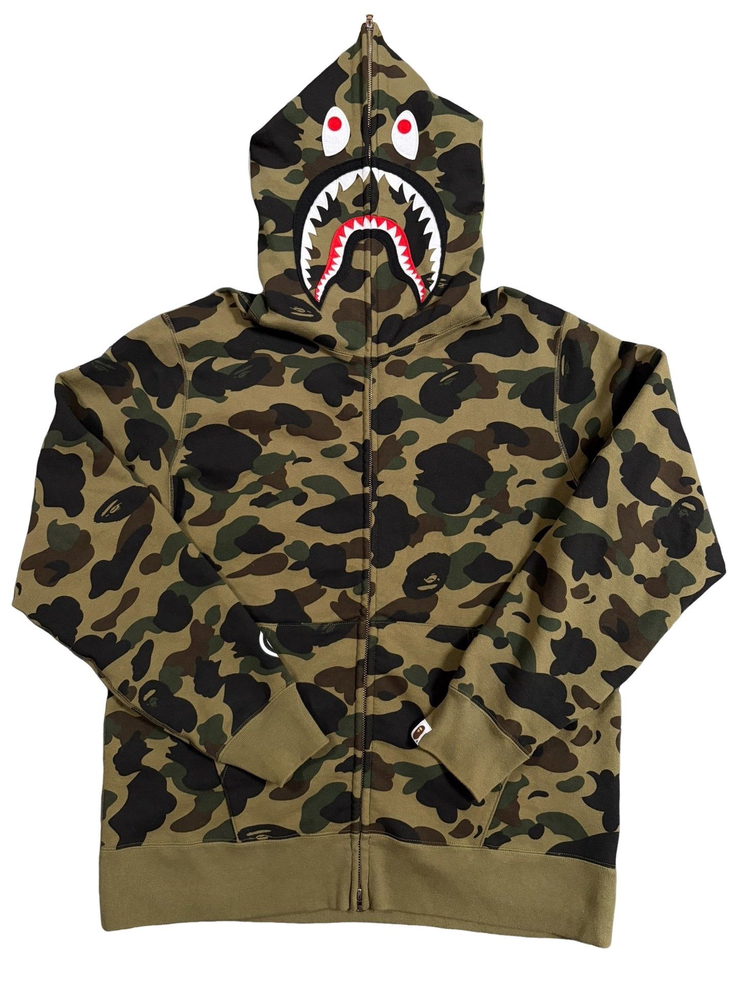 Bape Bape Camo Shark Full Zip Hoodie Size XL Size US XL / EU 56 / 4 - 1 Thumbnail