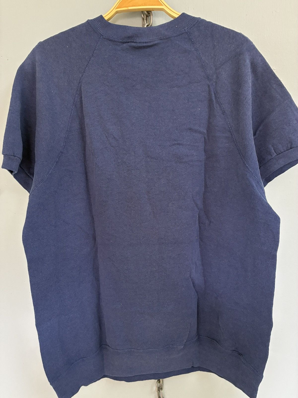 Vintage Vintage 80s Plain short sleeve sweatshirt Size US XL / EU 56 / 4 - 4 Thumbnail