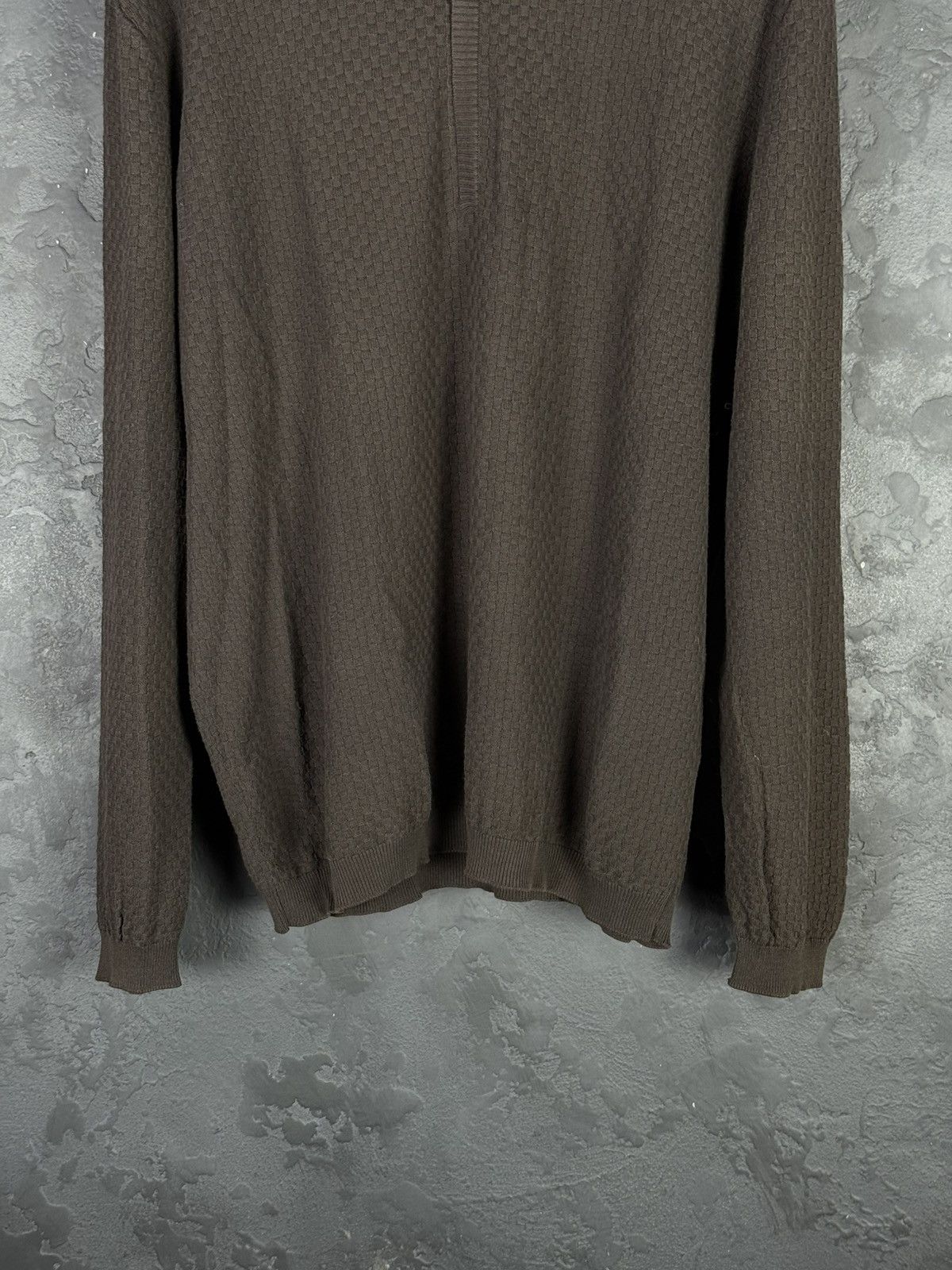 Z Zegna Ermenegildo Zegna Wool 1/4 Zip Sweater Size 54 Size US XL / EU 56 / 4 - 3 Thumbnail