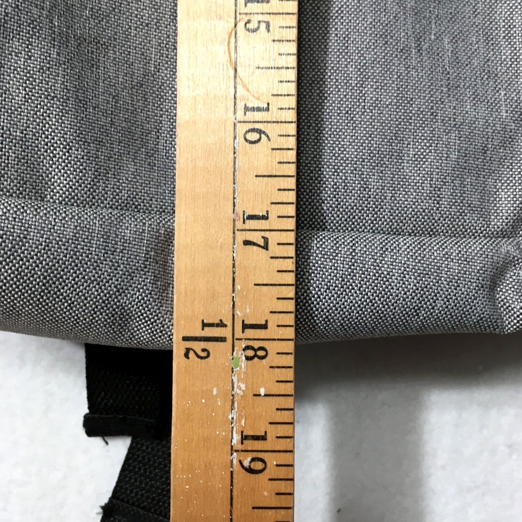 Vintage Leeds Gray Backpack Mens Bag Nylon Polyester 18 in Gray Backpack Mens Size ONE SIZE - 5 Thumbnail
