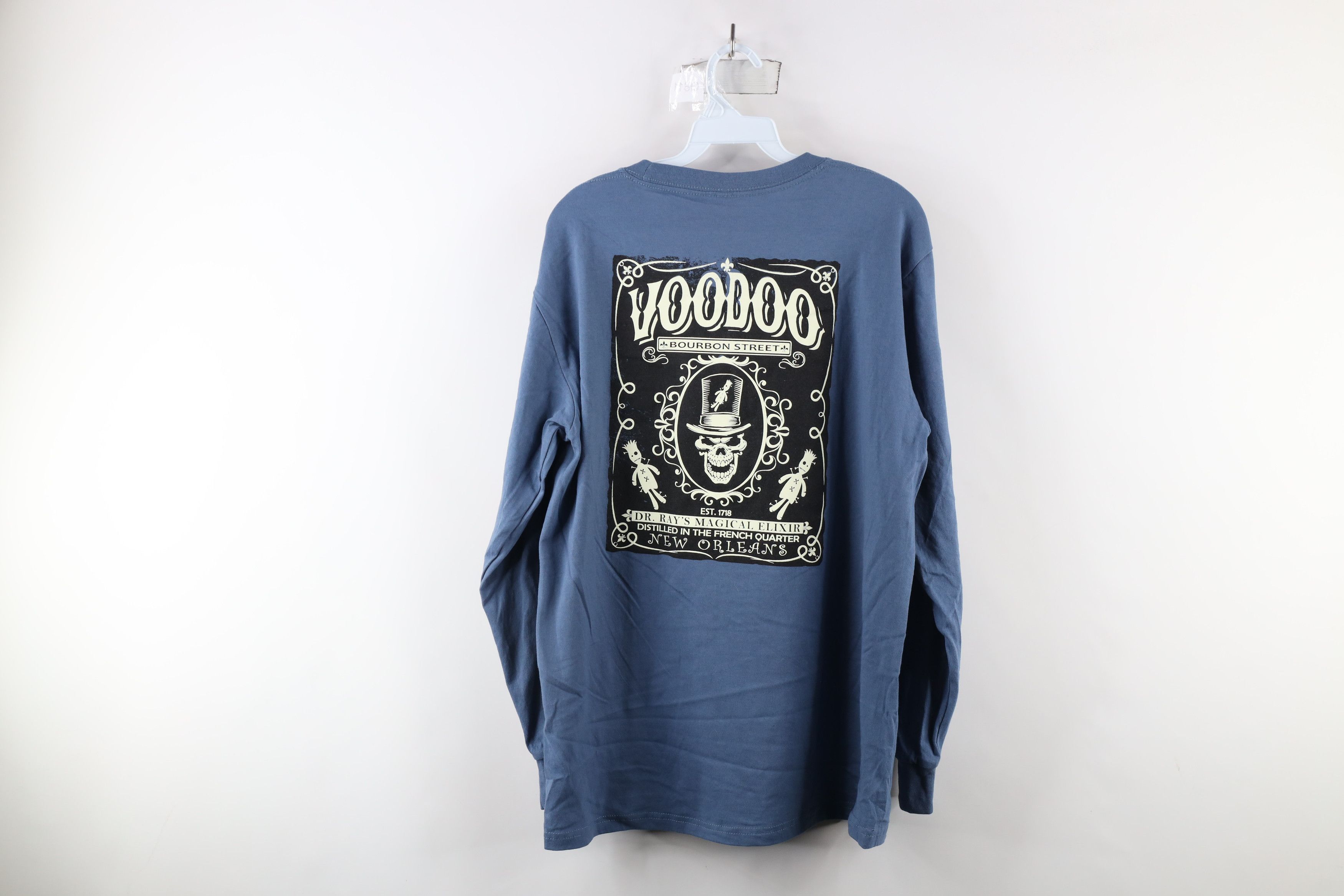Vintage Vintage Streetwear Skull New Orleans Long Sleeve T-Shirt Size US L / EU 52-54 / 3 - 7 Thumbnail