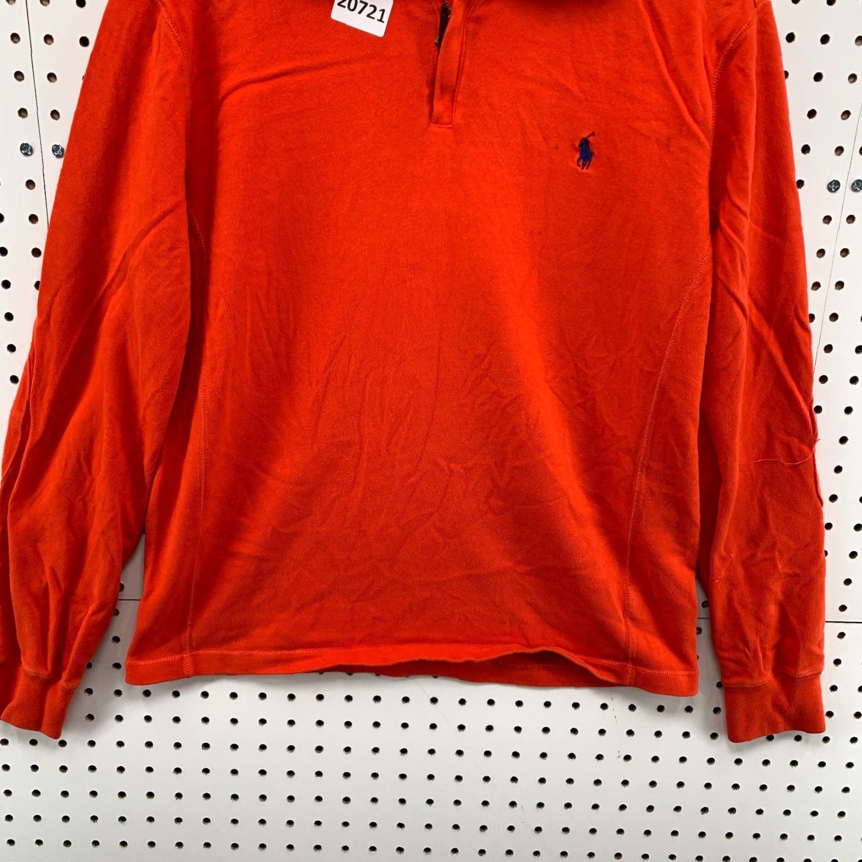 Polo Ralph Lauren VINTAGE Polo Ralph Lauren 1/4 Zip Pullover Sweater Orange Adult Small Preppy Mens Size US S / EU 44-46 / 1 - 6 Thumbnail