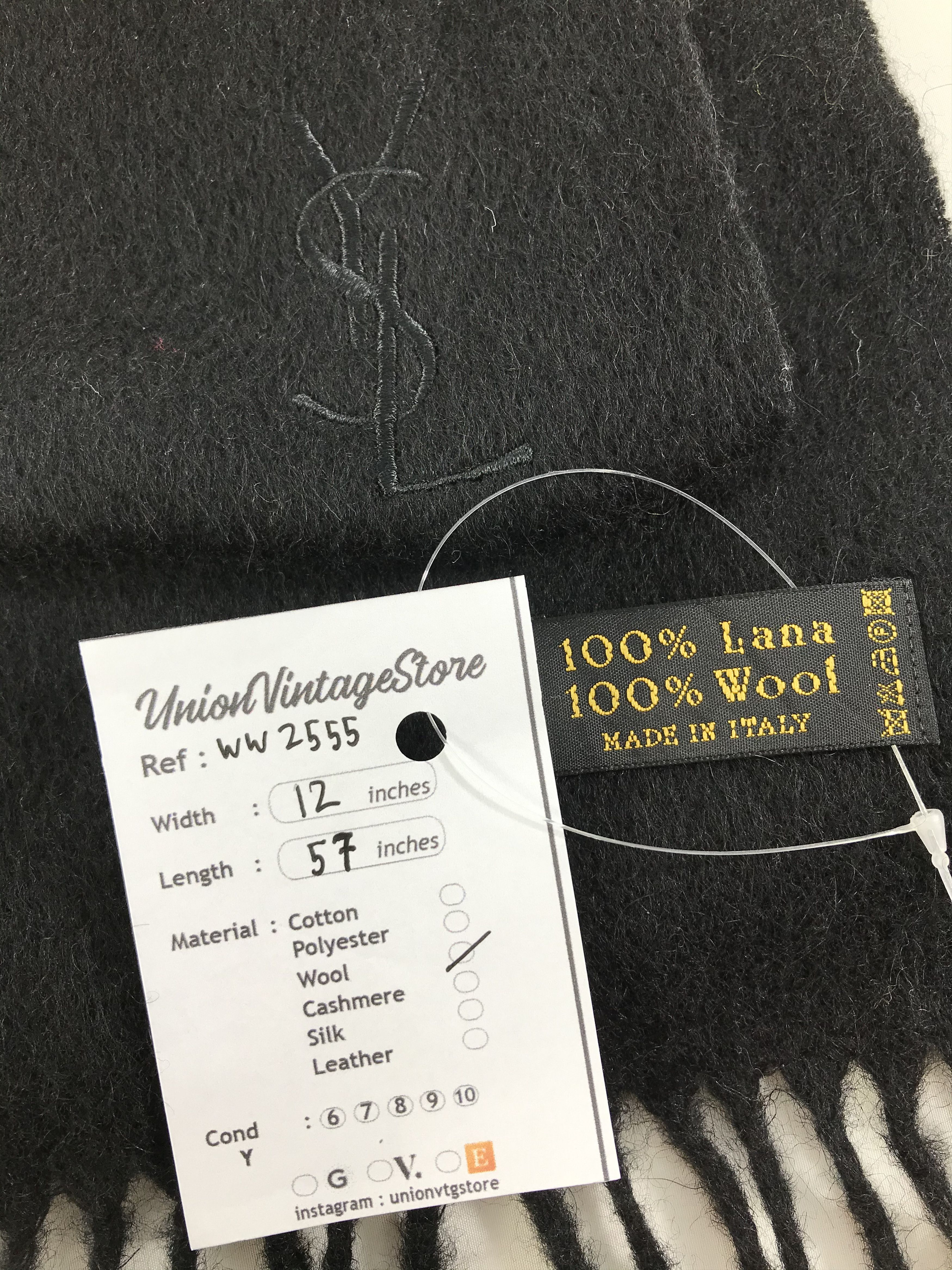 Vintage Yves Saint Laurent Scarf / Muffler / Neckwear - WW2555 Size ONE SIZE - 4 Thumbnail
