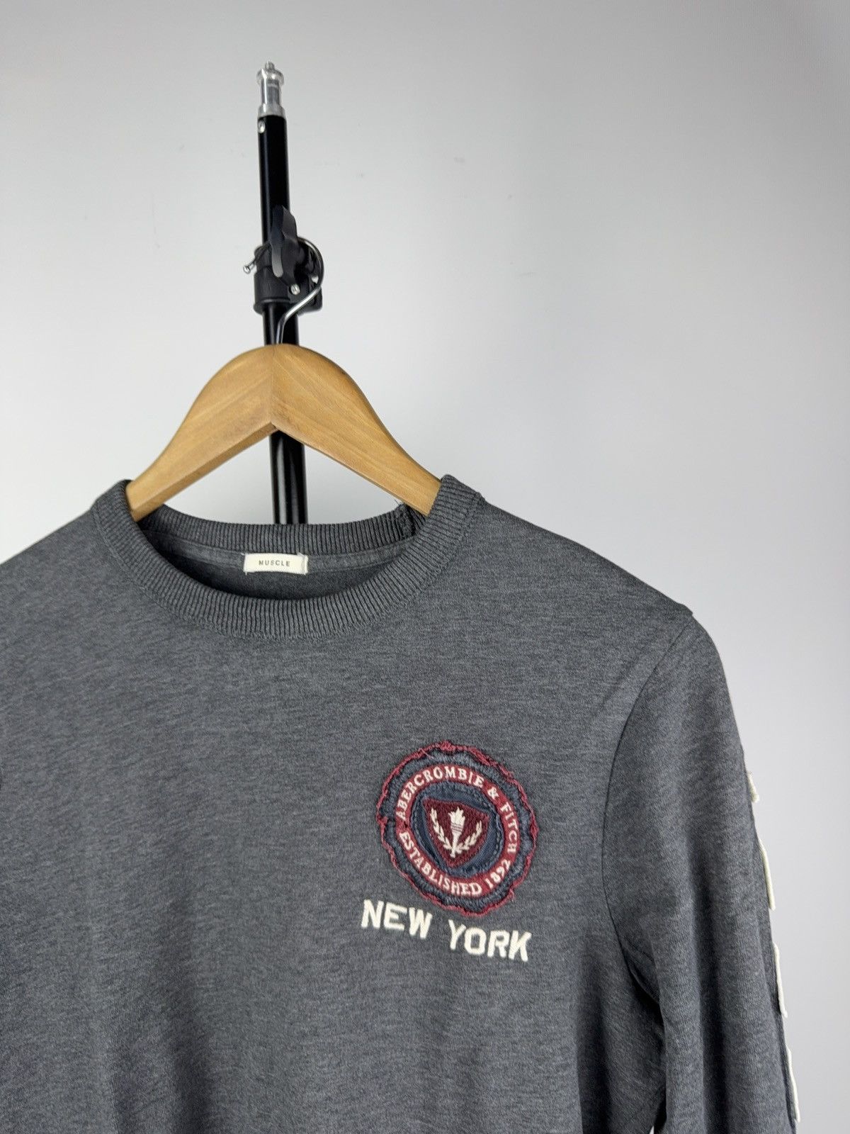 Abercrombie & Fitch Vintage 00s Abercrombie & Fitch Logo Long sleeve T Shirt Size US S / EU 44-46 / 1 - 3 Thumbnail