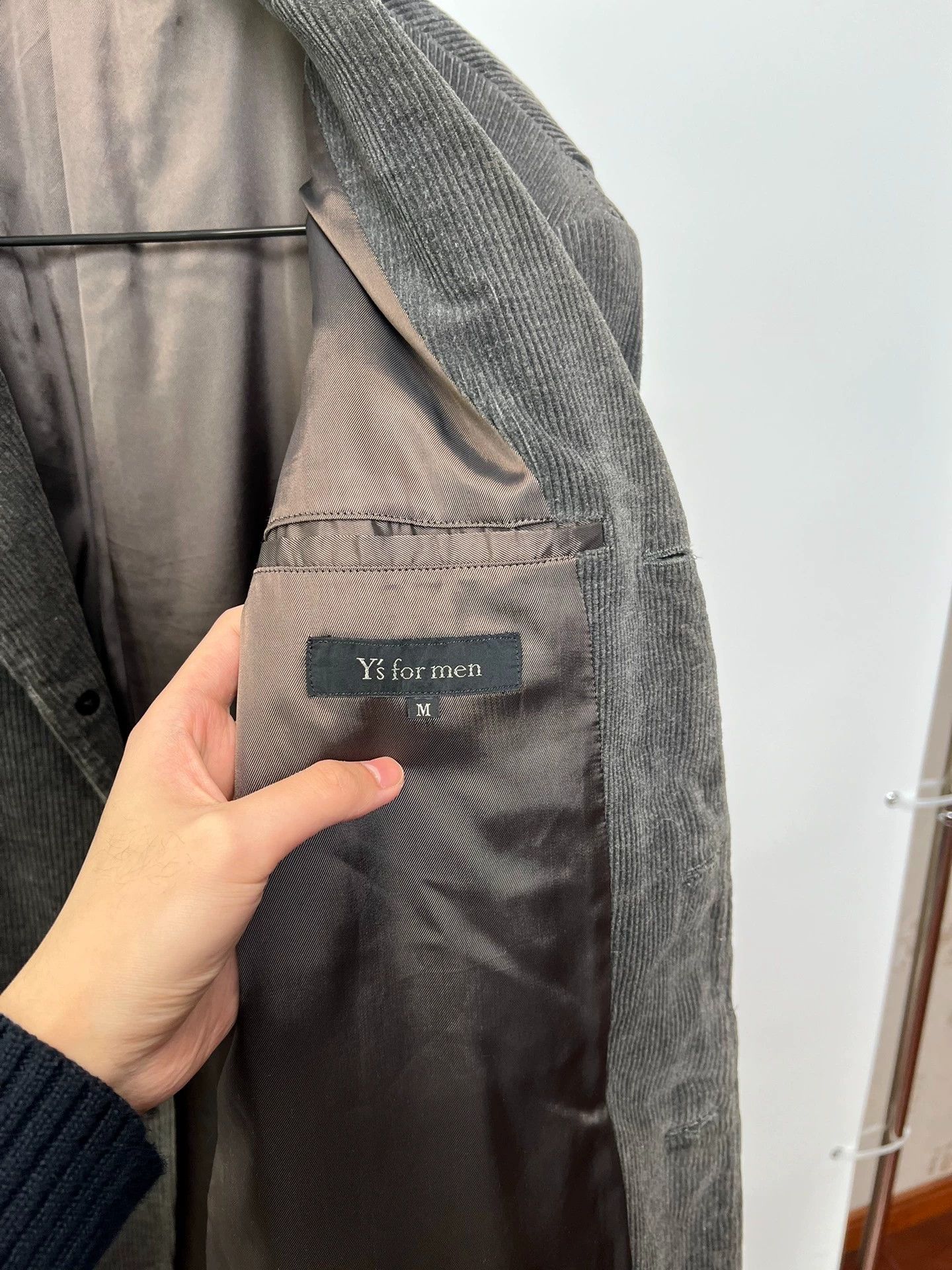 Yohji Yamamoto Yohji Yamamoto YS Man Corduroy Suit Jacket Gray-Green M Size US M / EU 48-50 / 2 - 7 Thumbnail
