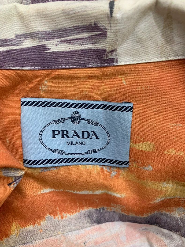 Prada Prada Lapel printed dress Size M / US 6-8 / IT 42-44 - 4 Thumbnail