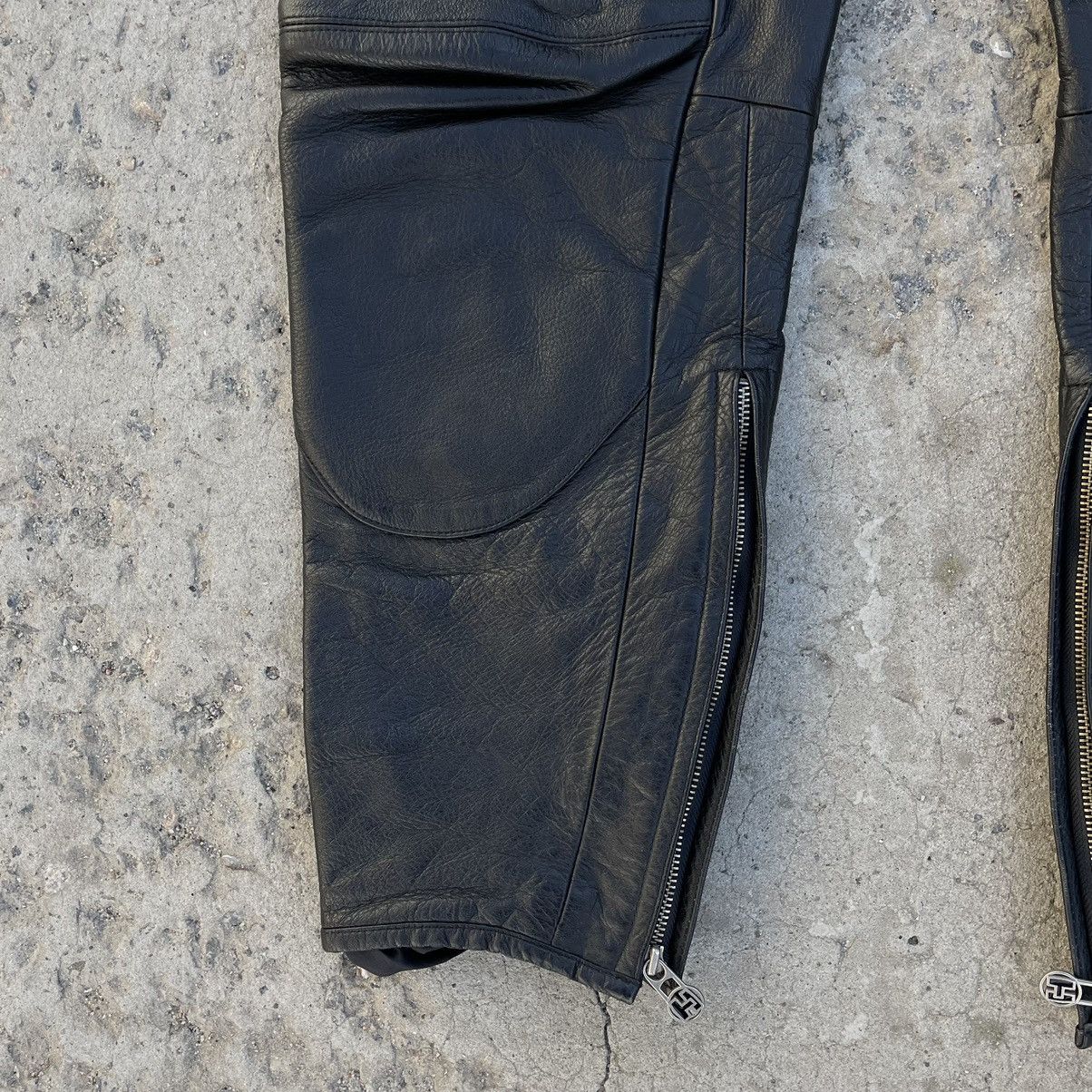 Leather × Vintage Vintage Leather Pants Moto Y2K Hard 90s USA Style Size US 36 / EU 52 - 3 Thumbnail