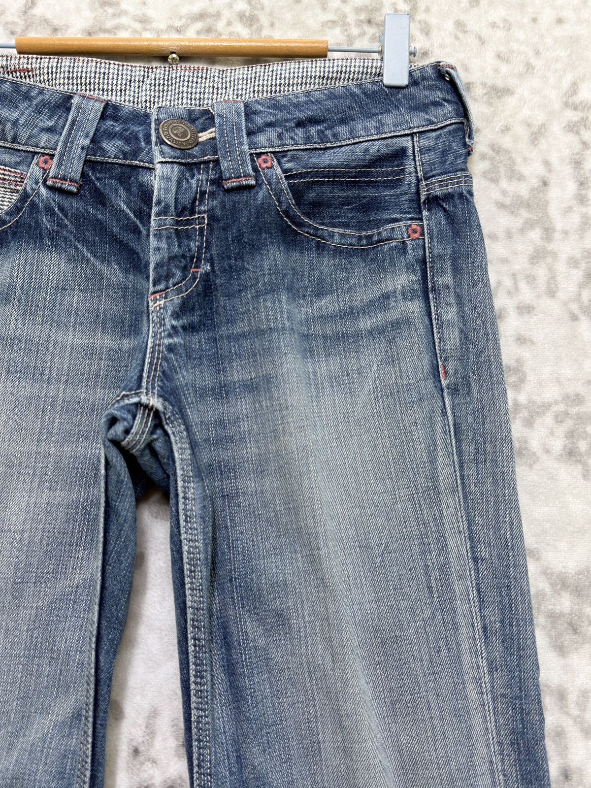 Japanese Brand Y2K Betty Smith Straight Cut Buckle Back Low Rise Denim Size 29" - 5 Thumbnail