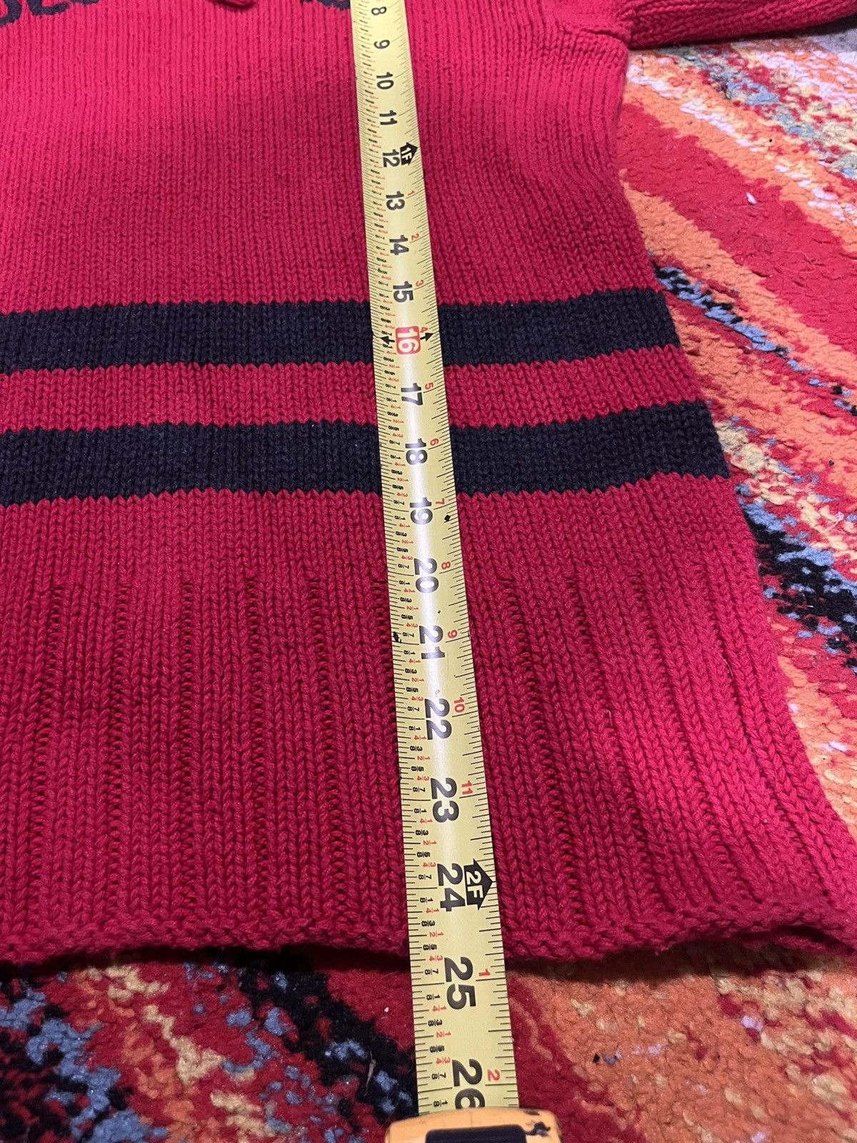 Polo Ralph Lauren Vintage Y2K Polo Ralph Lauren Knit Hoodie Small Old School Size US M / EU 48-50 / 2 - 7 Thumbnail