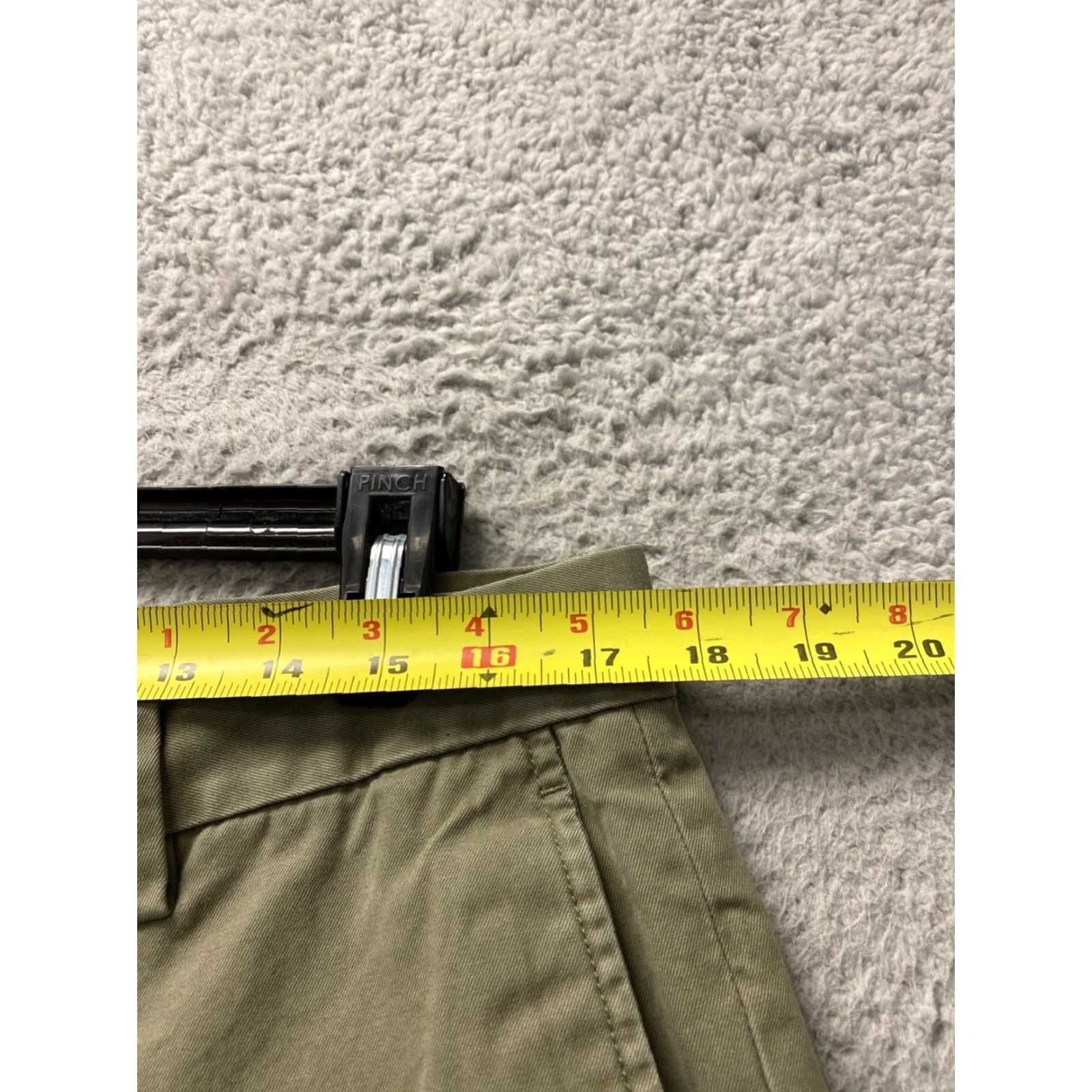 Banana Republic Banana Republic Men's Chino Pants Emerson Slim Flat Front 35x30 Green / Light Green Casual Tapered Pocketed Regular Mens Size US 35 - 5 Thumbnail