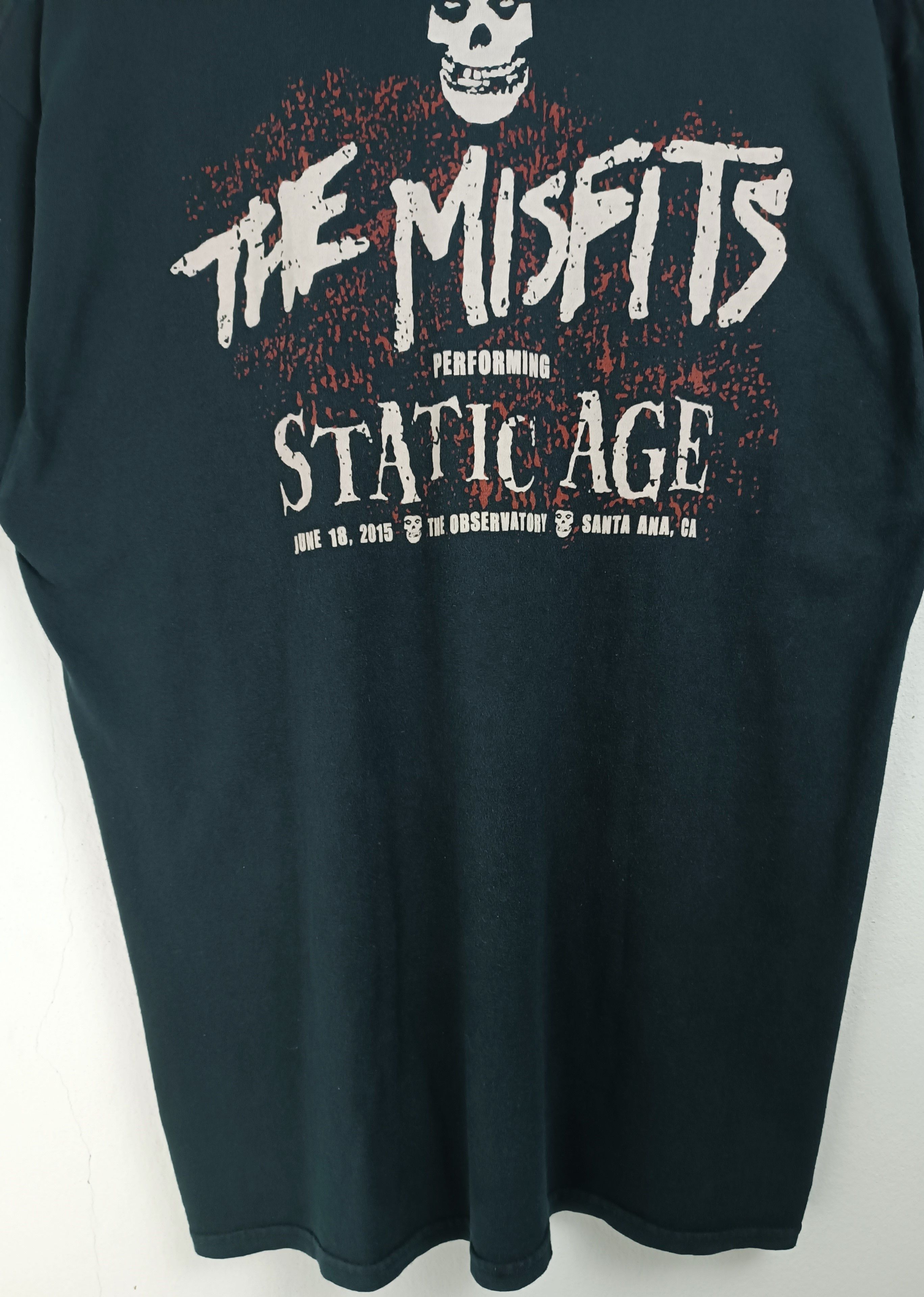 Band Tees VINTAGE THE MISFITS STATIC AGE FADED PUNK HORROR DANZIG TEE Size US L / EU 52-54 / 3 - 13 Thumbnail