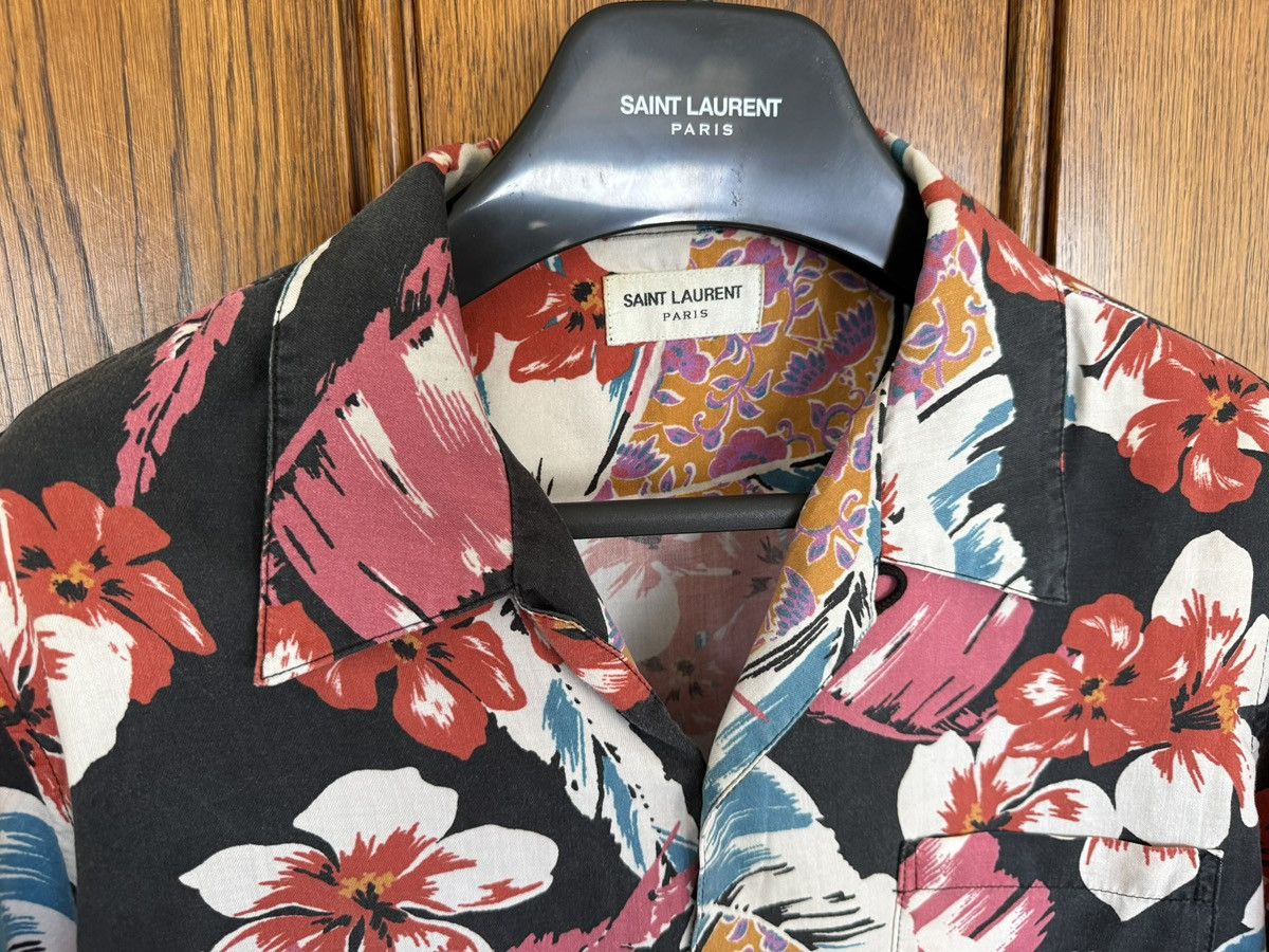 Saint Laurent Paris SS21 Saint Laurent Beckham Hawaiian shirt sample grail palm Size US S / EU 44-46 / 1 - 17 Thumbnail