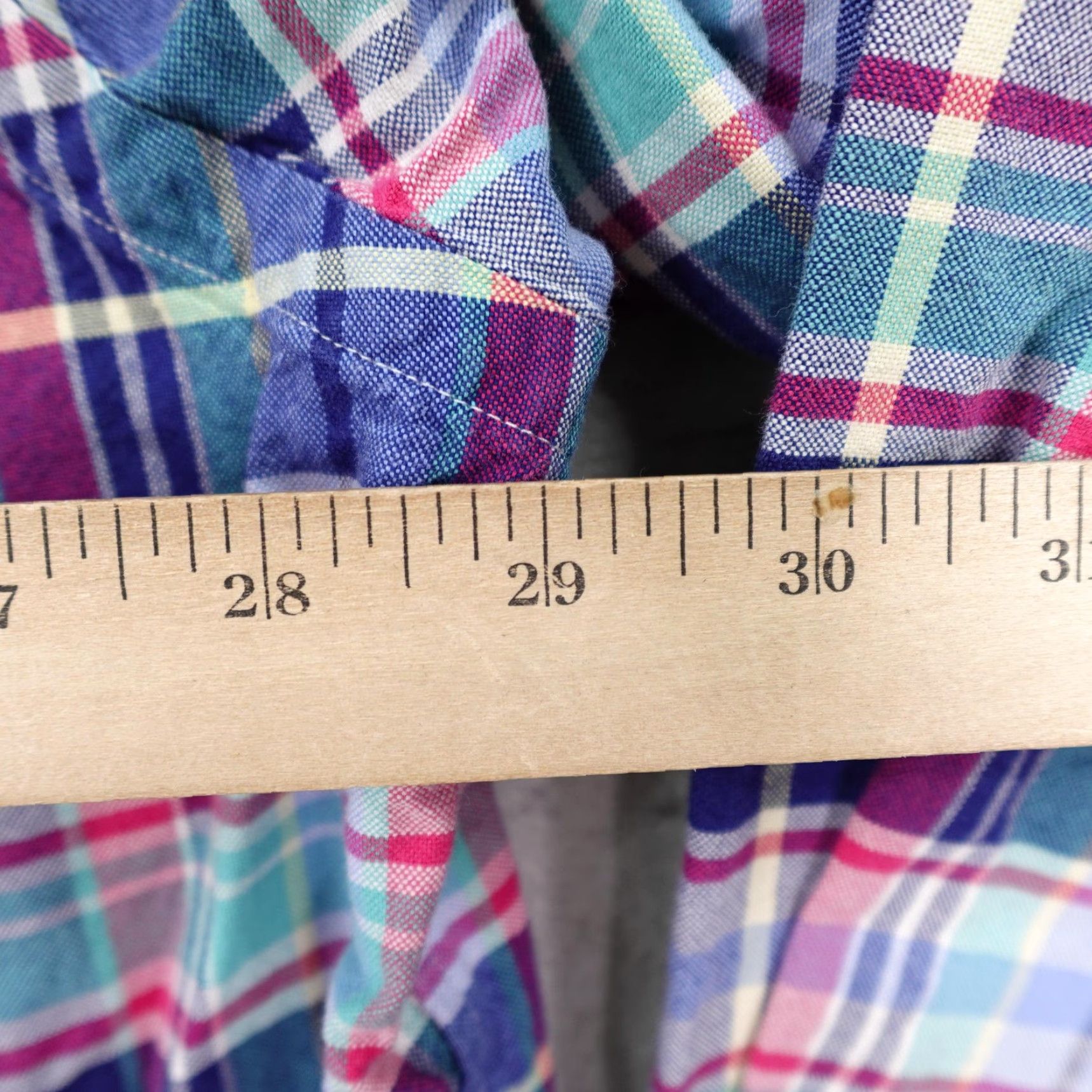 Ralph Lauren VINTAGE Ralph Lauren Shirt Mens 2XL Big & Tall Plaid Oxford Button-Down Pony Logo Blue Pink, Long Sleeve, Cotton, 2XLB, Button Up Mens Size US XXL / EU 58 / 5 - 5 Thumbnail