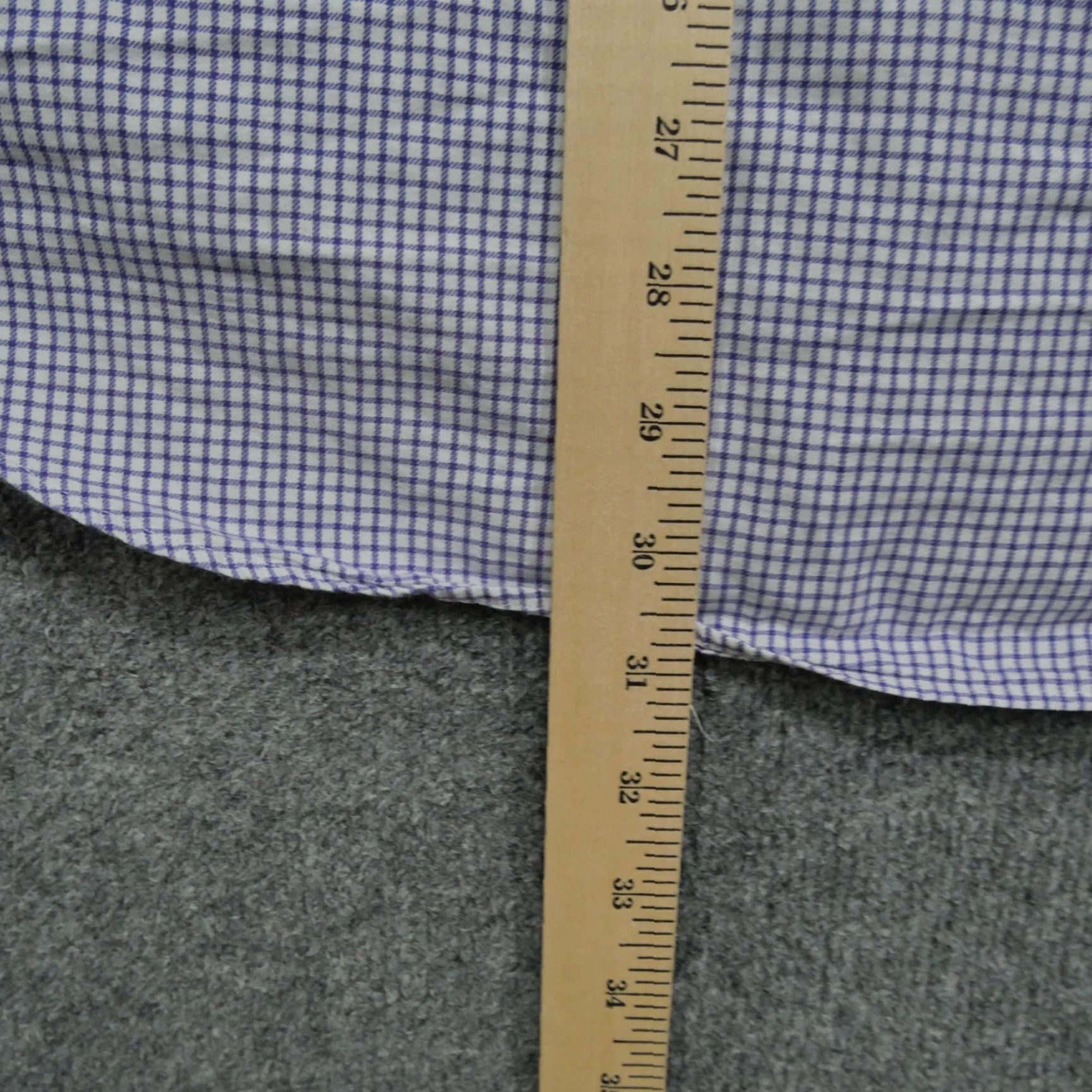 Polo Ralph Lauren VINTAGE Polo Ralph Lauren Shirt Mens 17 32 33 Purple Plaid Button Up Yarmouth Size US XL / EU 56 / 4 - 8 Thumbnail