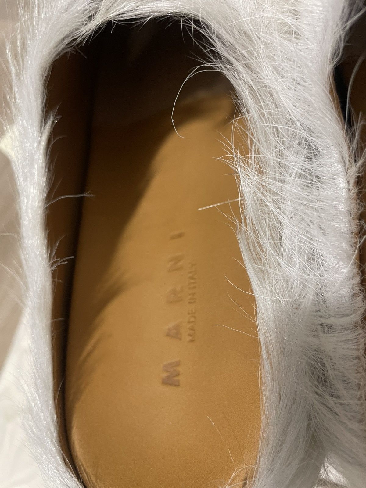 Marni MARNI Fussbet Sabot White calfskin mule Size US 12 / EU 45 - 5 Thumbnail