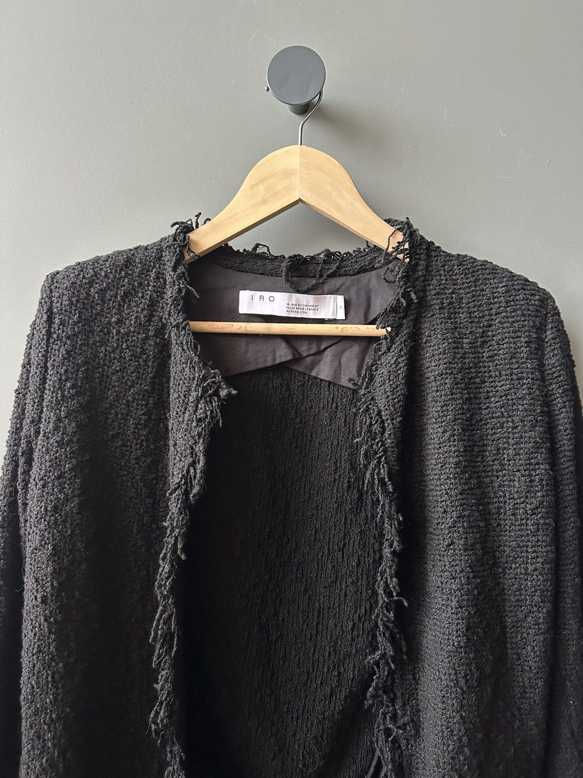 Iro Womens IRO Knit Jacket Shavani Blazer Size 34 Size M / US 6-8 / IT 42-44 - 4 Thumbnail