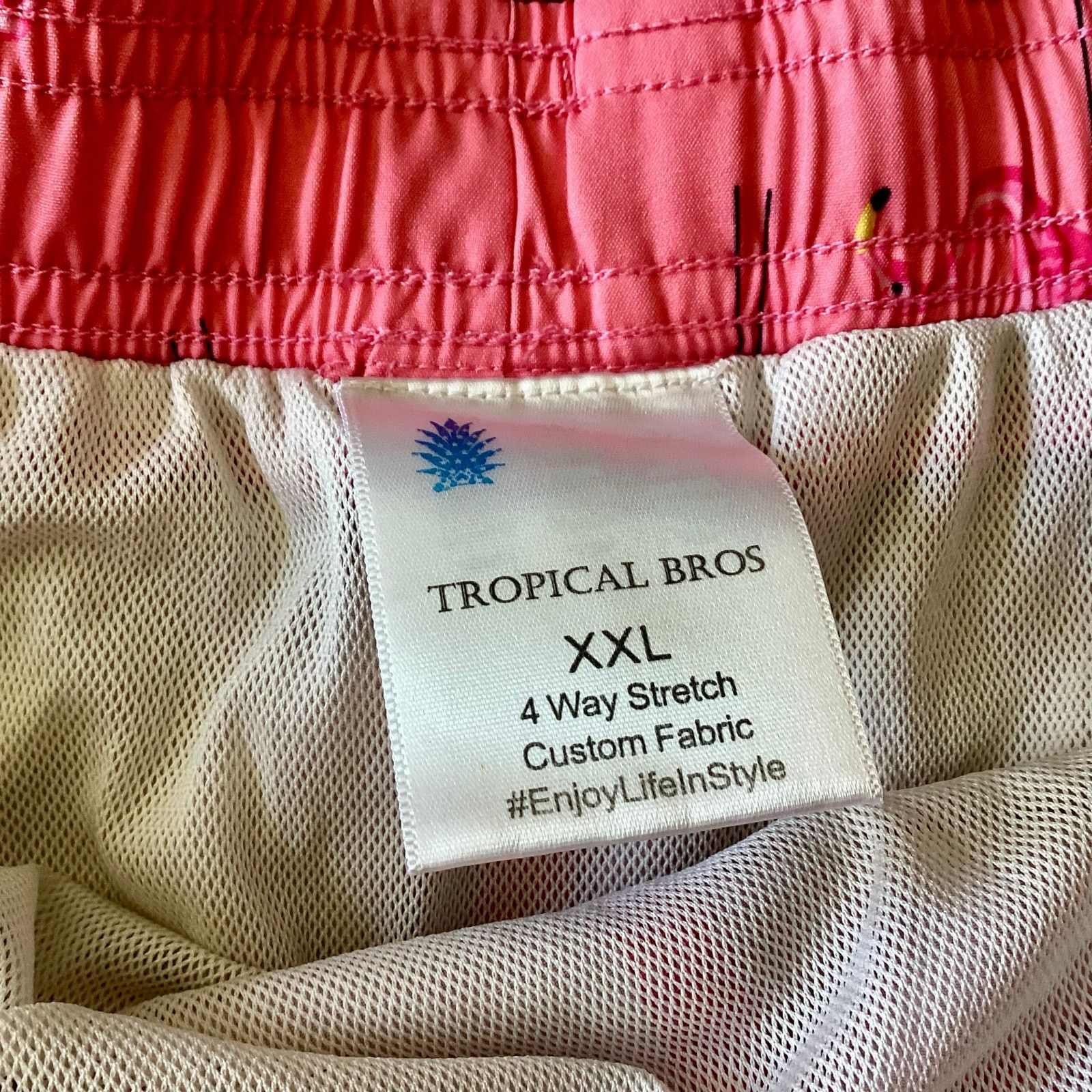 Other Naturdays Natural Light Flamingo Swim Trunks Size US 38 / EU 54 - 4 Thumbnail