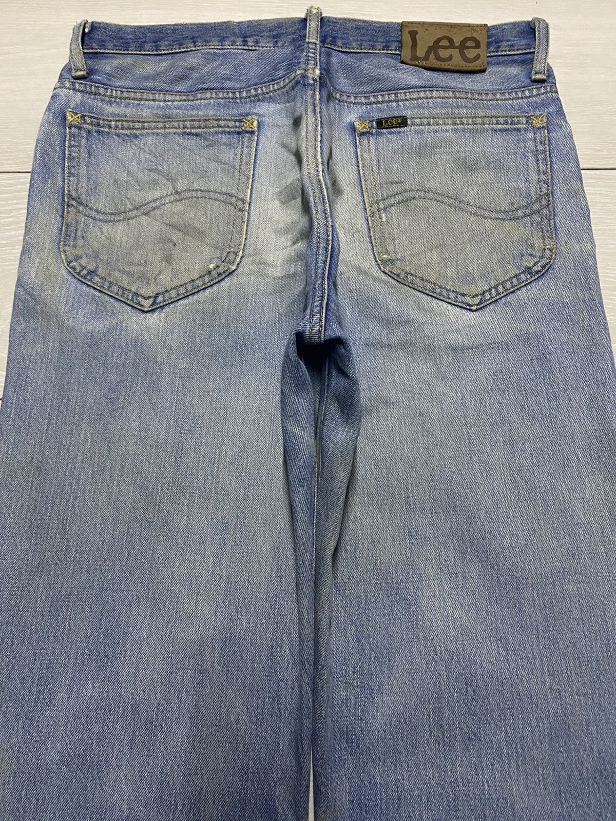 Lee × Number (N)ine Vintage Lee Riders Mud Wash Distressed Loose Jeans Size US 32 / EU 48 - 4 Thumbnail